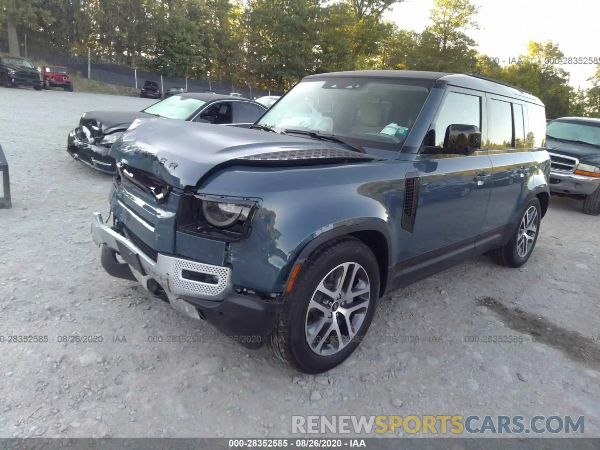 2 Photograph of a damaged car SALE9EEU4L2008236 LAND ROVER DEFENDER 2020