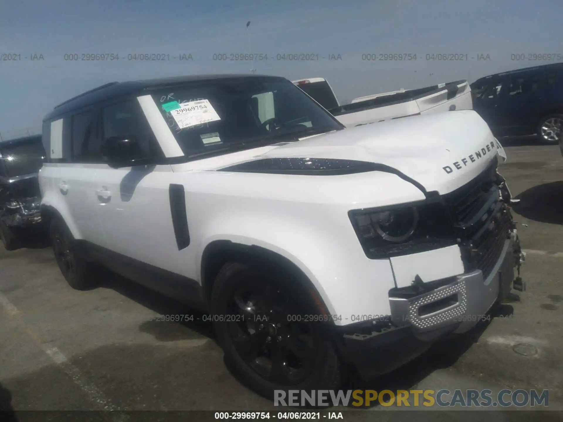 1 Photograph of a damaged car SALE9EEU7L2032207 LAND ROVER DEFENDER 2020