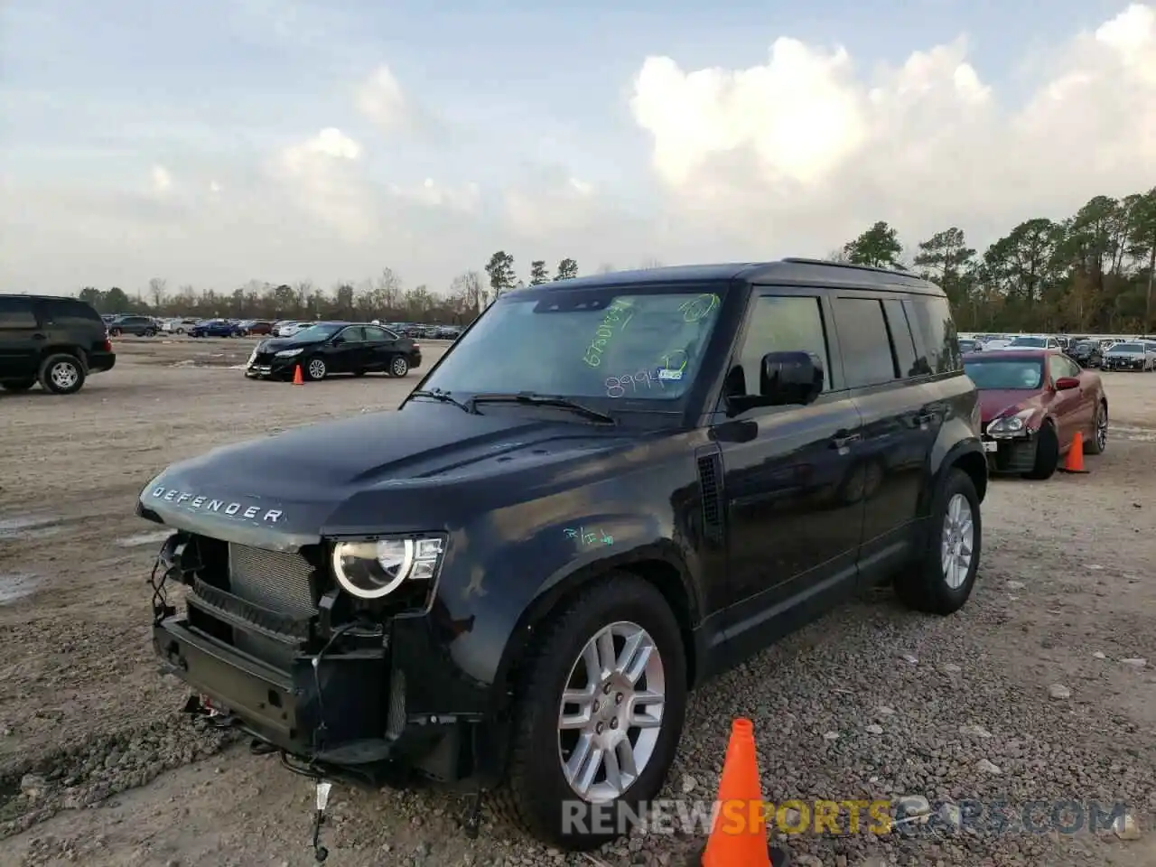 2 Photograph of a damaged car SALEJ7EX1L2018994 LAND ROVER DEFENDER 2020