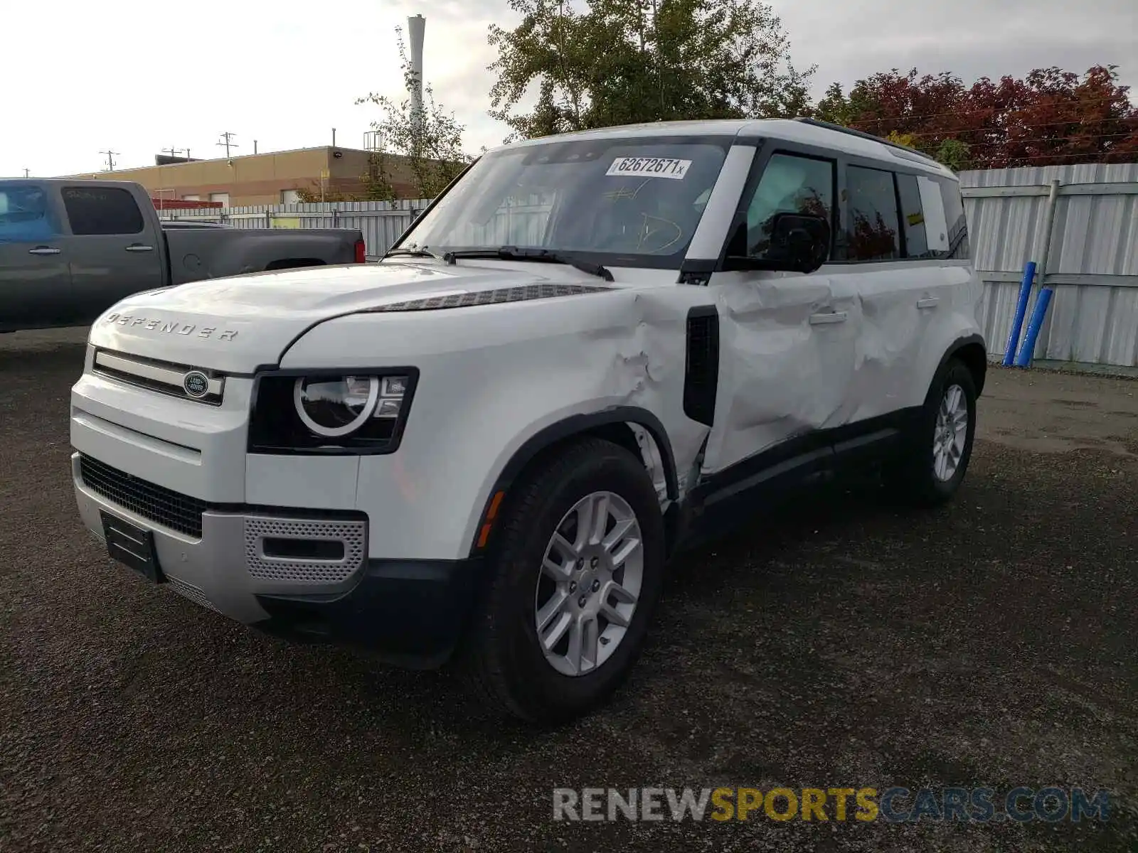 2 Photograph of a damaged car SALEJ7EX4L2006581 LAND ROVER DEFENDER 2020