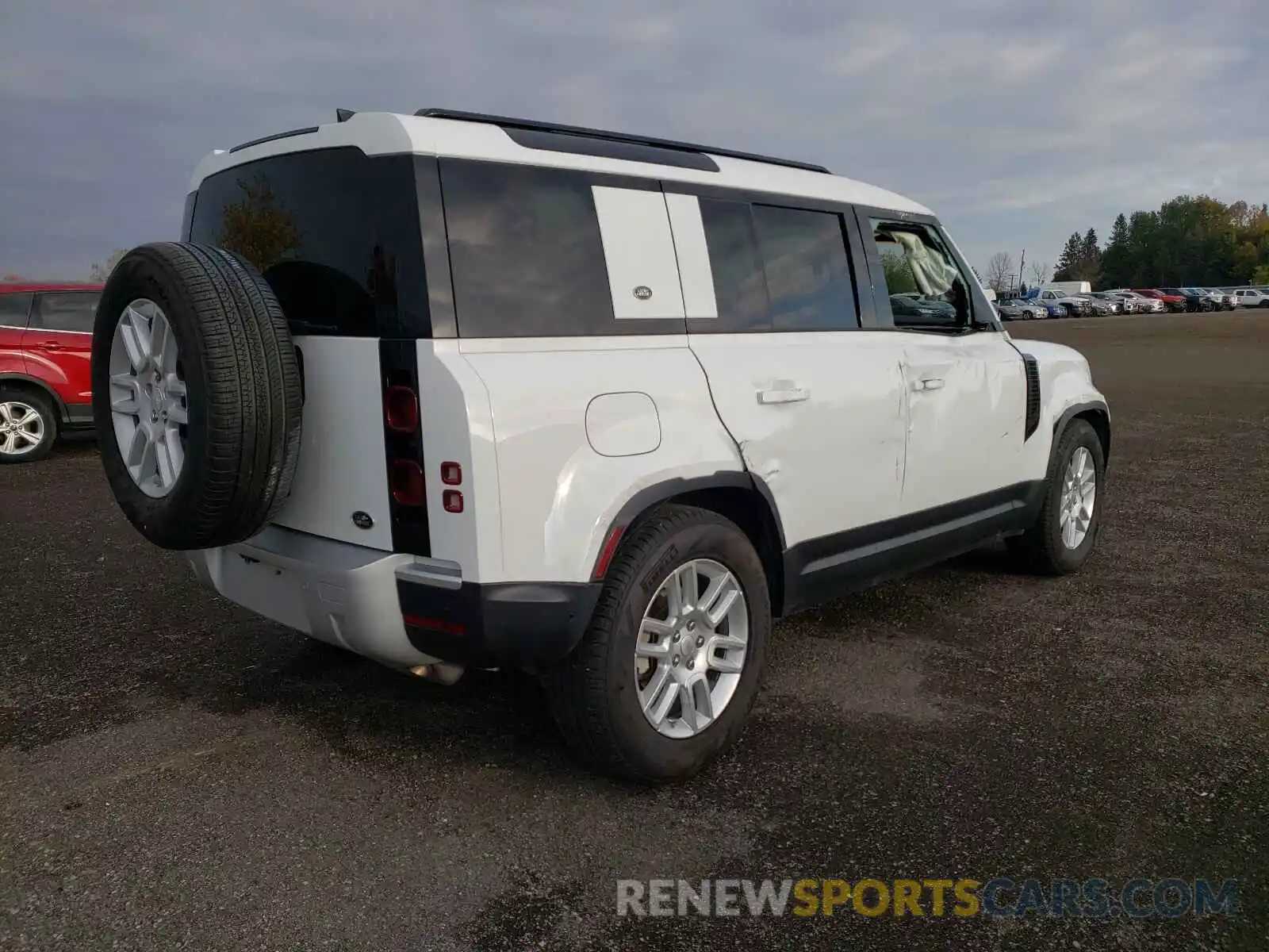 4 Фотография поврежденного автомобиля SALEJ7EX4L2006581 LAND ROVER DEFENDER 2020