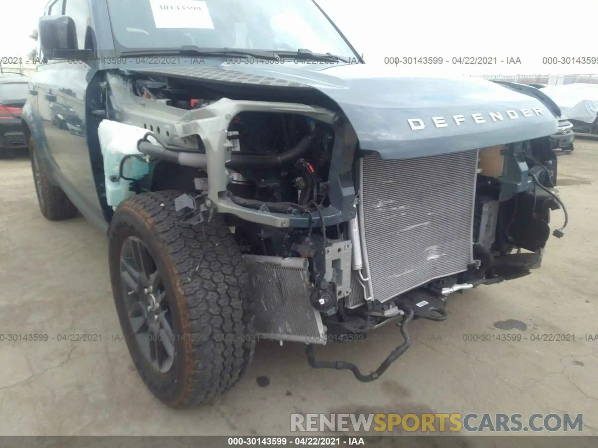 6 Photograph of a damaged car SALEKEEX8L2008299 LAND ROVER DEFENDER 2020