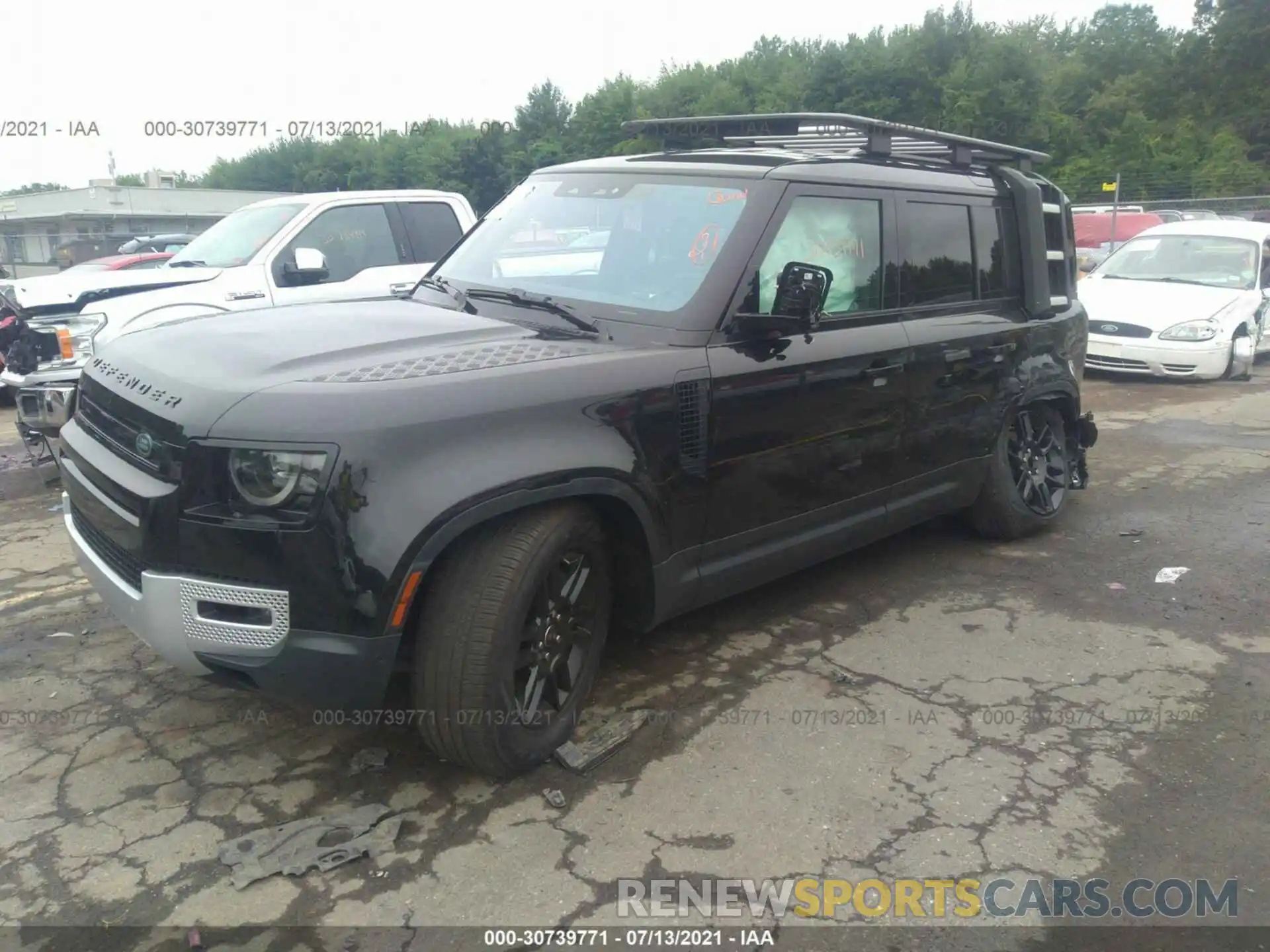 2 Фотография поврежденного автомобиля SALEP7EU1L2021138 LAND ROVER DEFENDER 2020