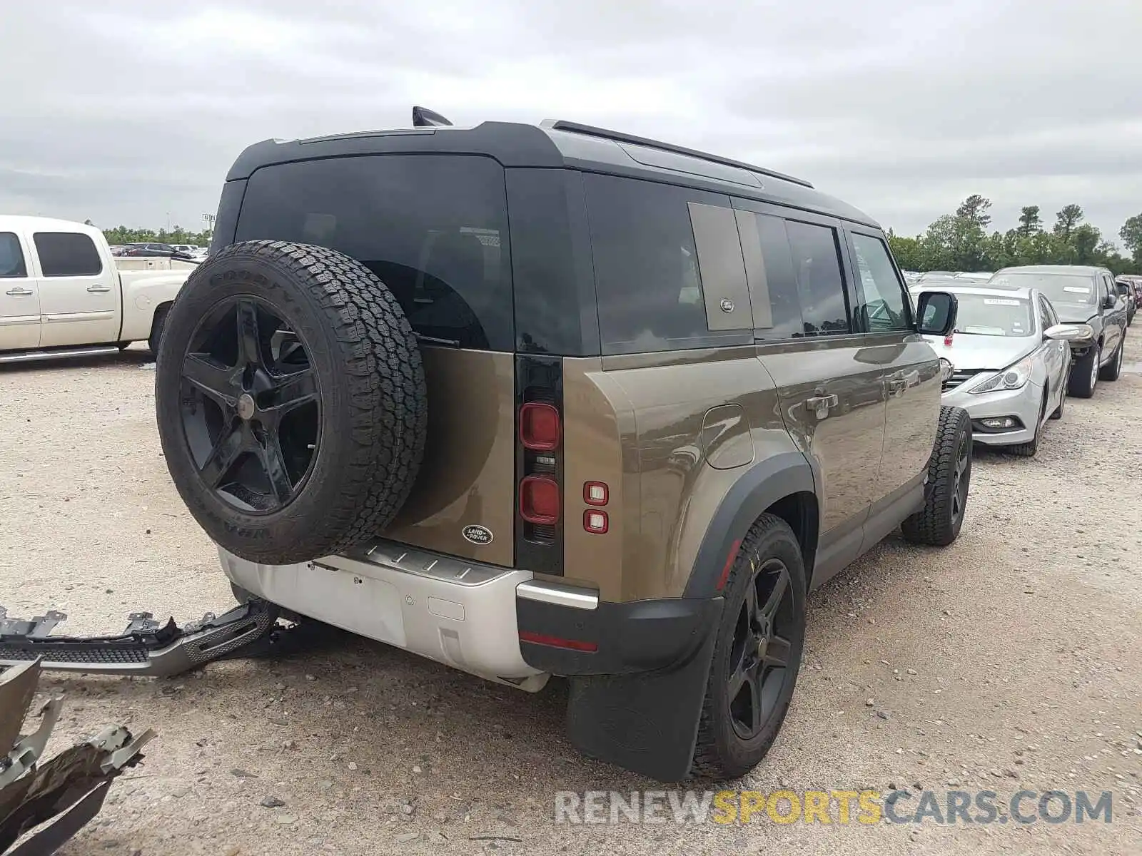 4 Фотография поврежденного автомобиля SALEP7EU8L2022643 LAND ROVER DEFENDER 2020