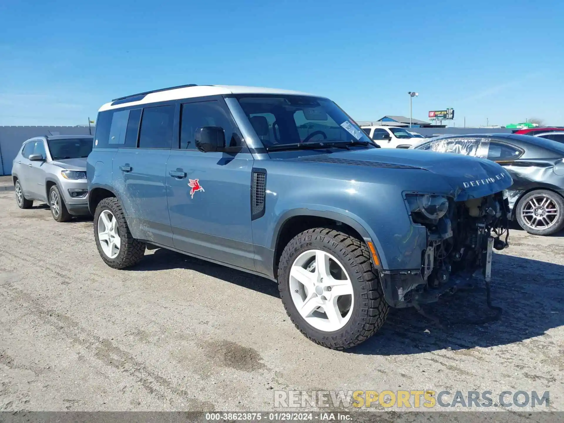 1 Photograph of a damaged car SALEP7EUXL2025821 LAND ROVER DEFENDER 2020