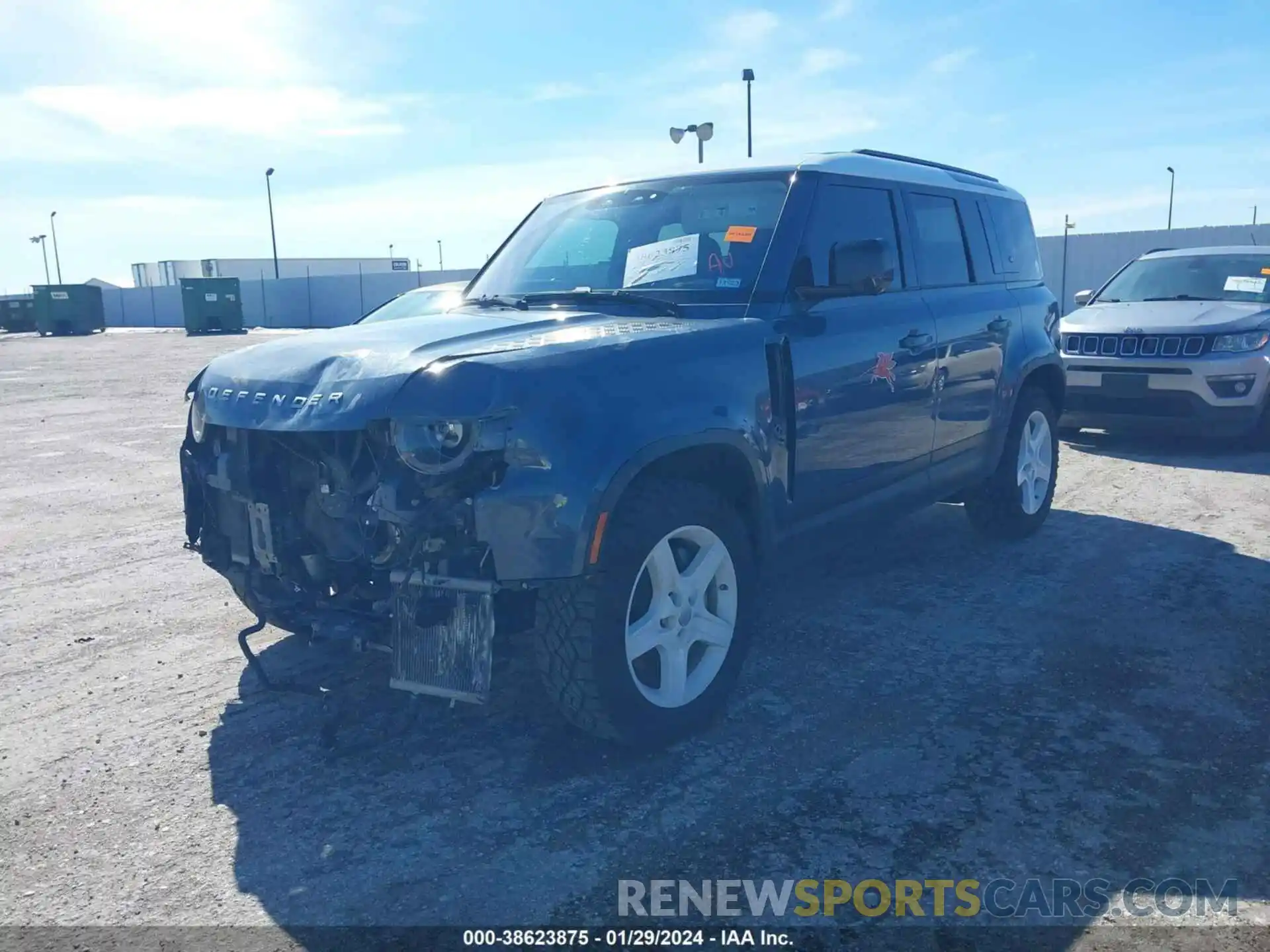 2 Photograph of a damaged car SALEP7EUXL2025821 LAND ROVER DEFENDER 2020