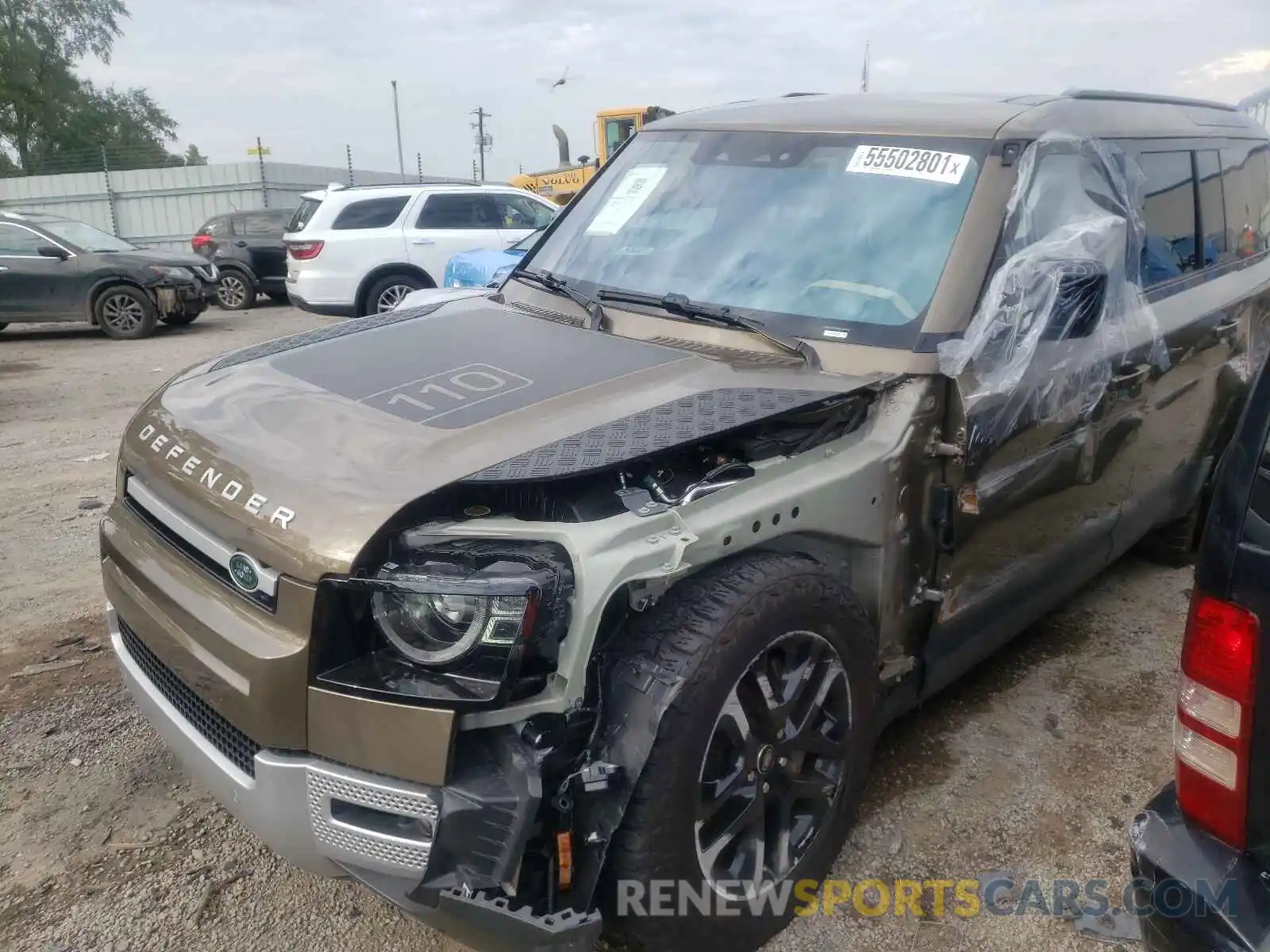 2 Photograph of a damaged car SALEPEEU5L2021907 LAND ROVER DEFENDER 2020