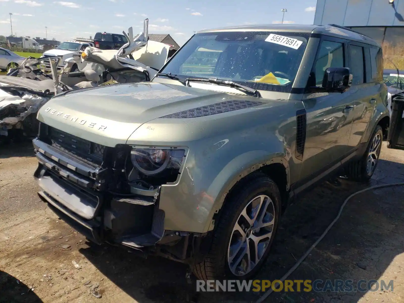 2 Photograph of a damaged car SALEPEEU5L2022068 LAND ROVER DEFENDER 2020