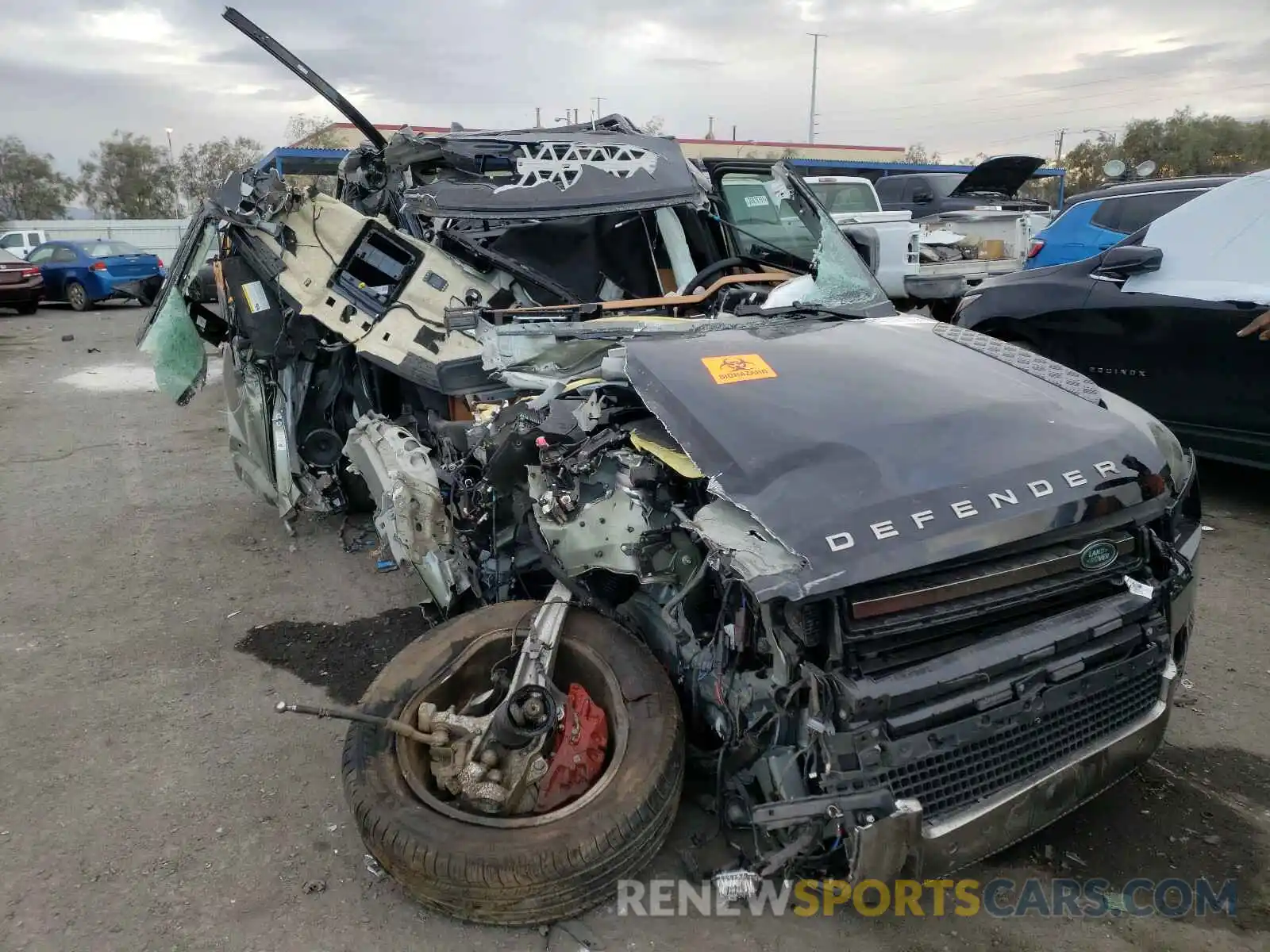 1 Photograph of a damaged car SALEX7EU4L2033834 LAND ROVER DEFENDER 2020