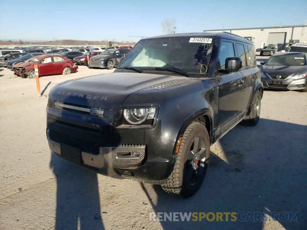 2 Photograph of a damaged car SALEX7EU5L2032515 LAND ROVER DEFENDER 2020