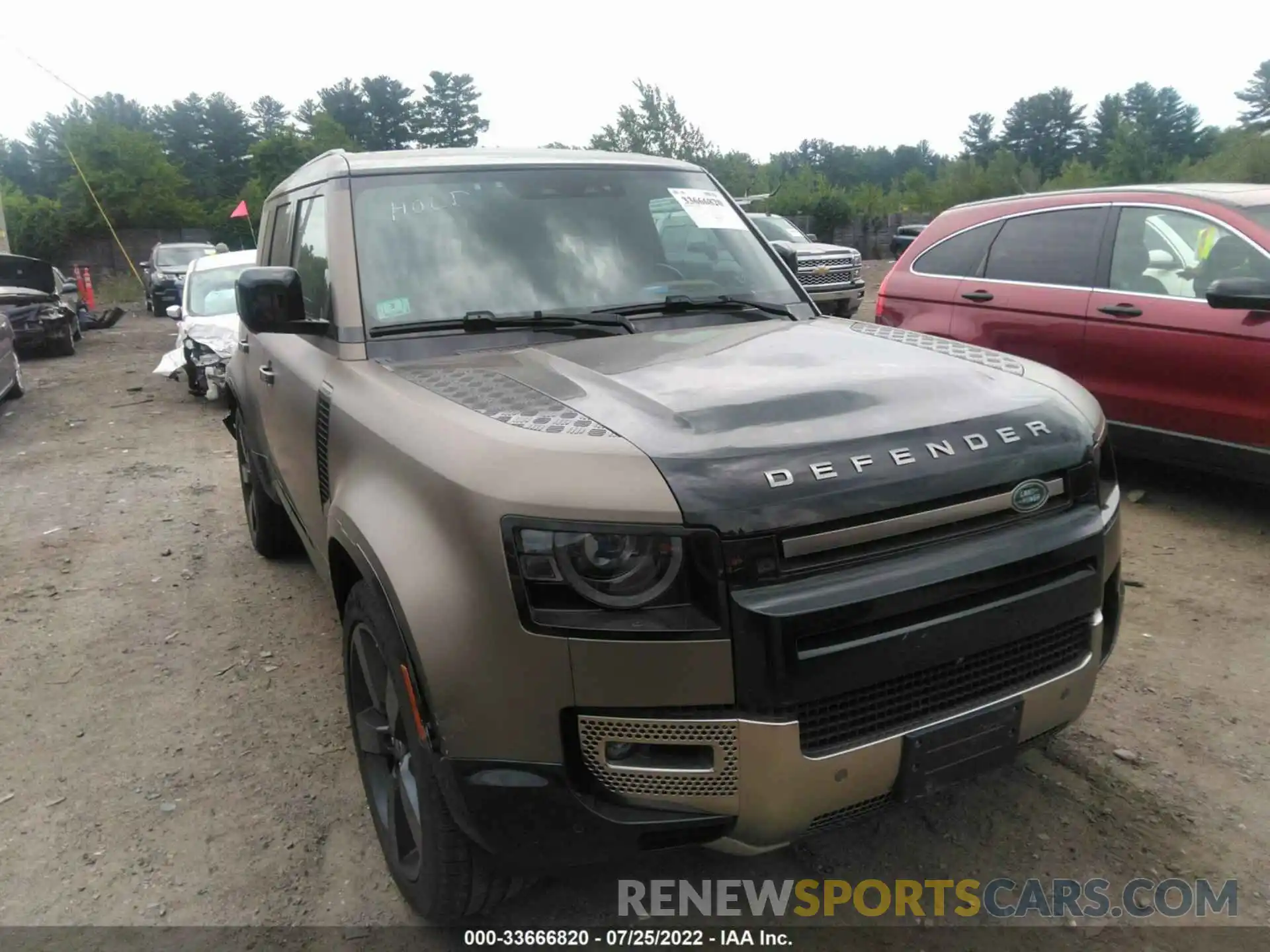 1 Photograph of a damaged car SALEXEEU6L2032365 LAND ROVER DEFENDER 2020