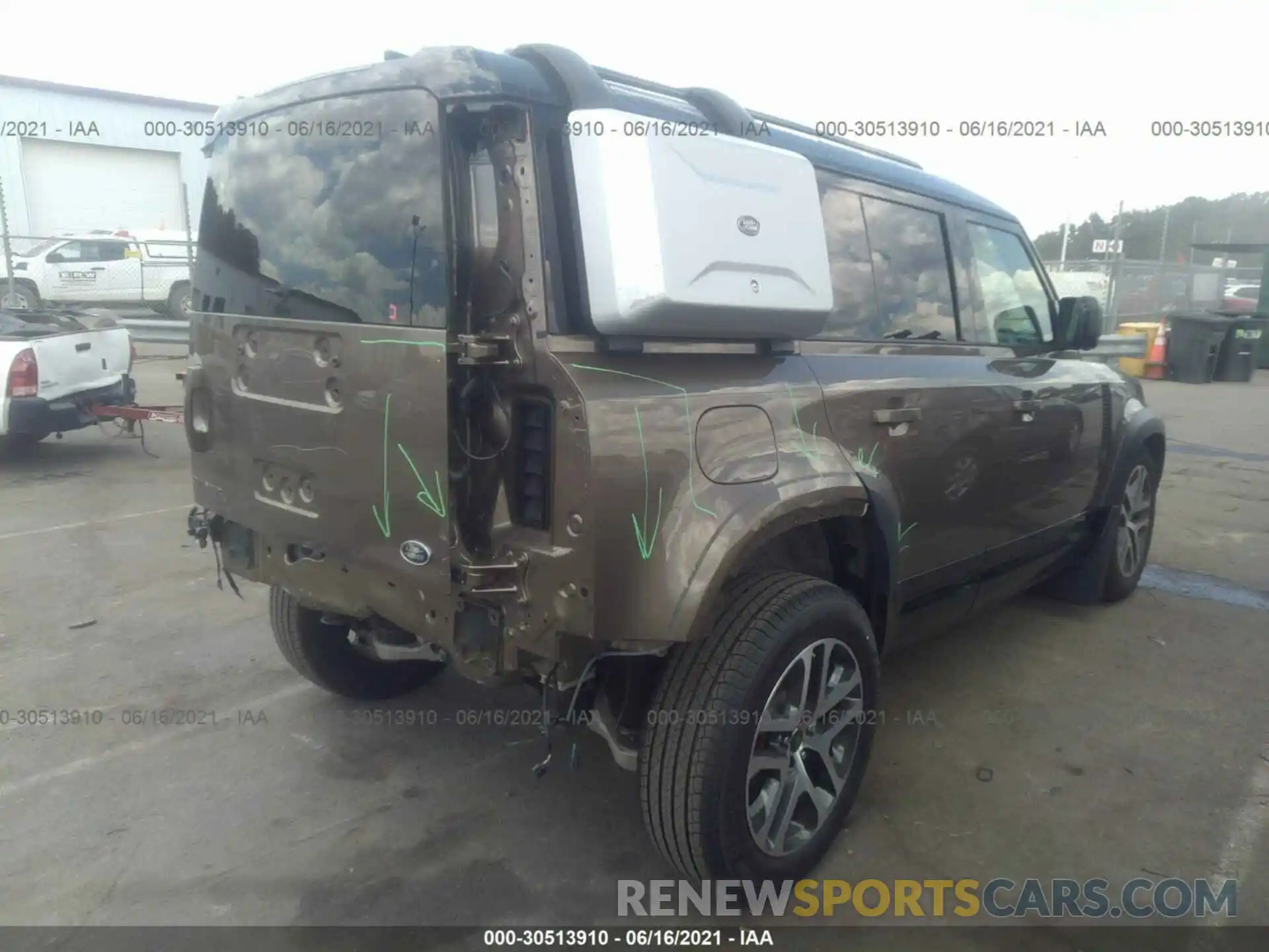 6 Фотография поврежденного автомобиля SALEXEEU8L2028155 LAND ROVER DEFENDER 2020