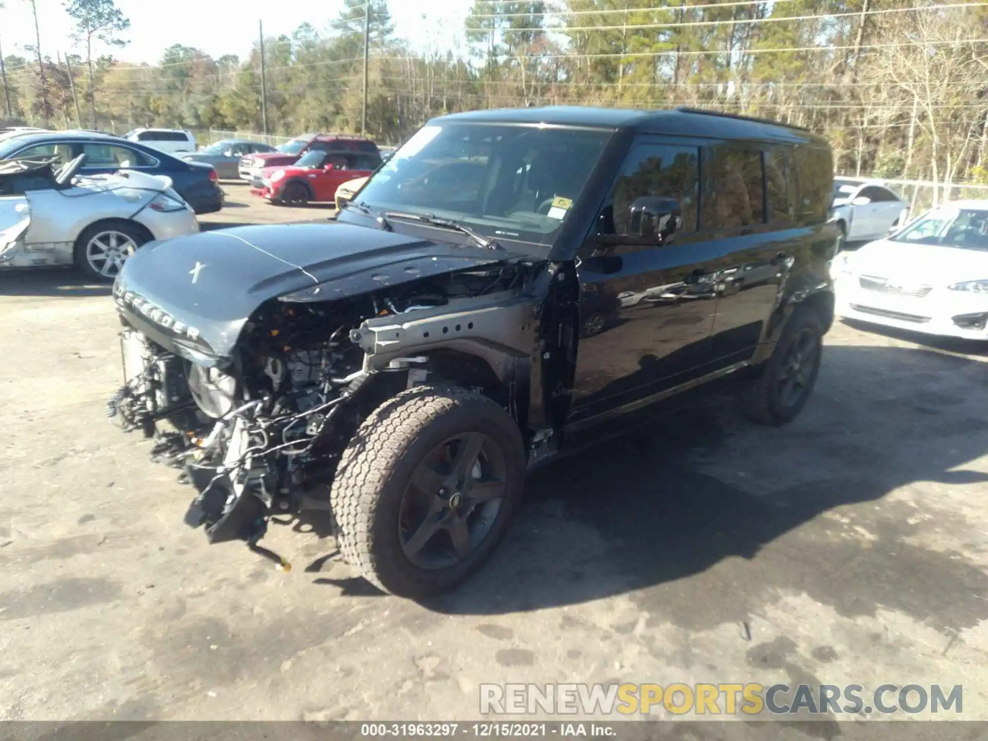 2 Photograph of a damaged car SALE2ERU7M2043269 LAND ROVER DEFENDER 2021