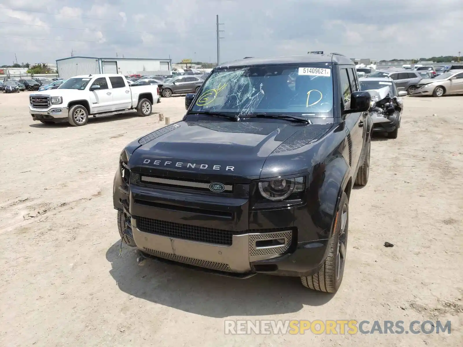 2 Photograph of a damaged car SALE2ERU8M2040476 LAND ROVER DEFENDER 2021