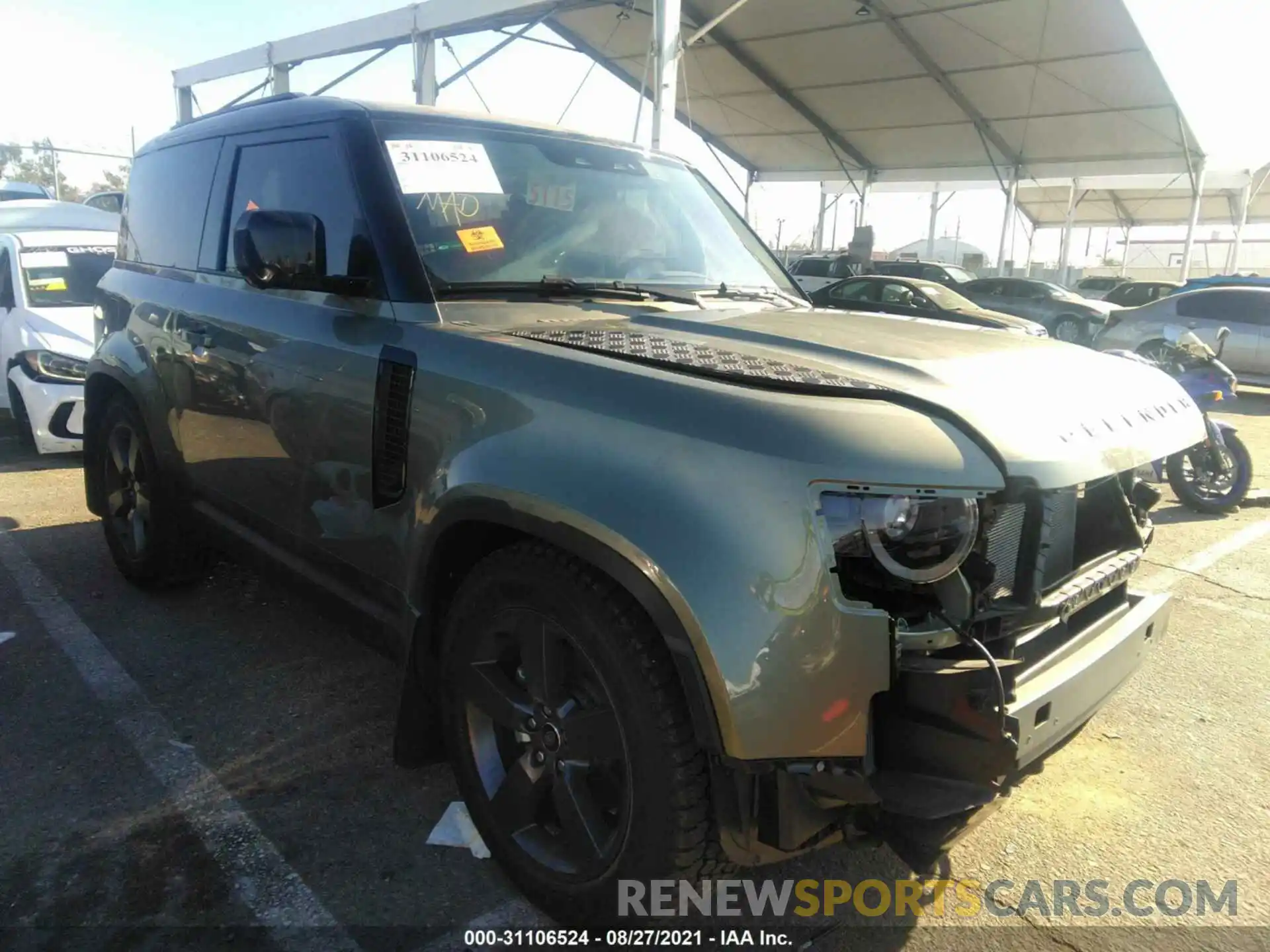 1 Photograph of a damaged car SALEJ6RX7M2052654 LAND ROVER DEFENDER 2021