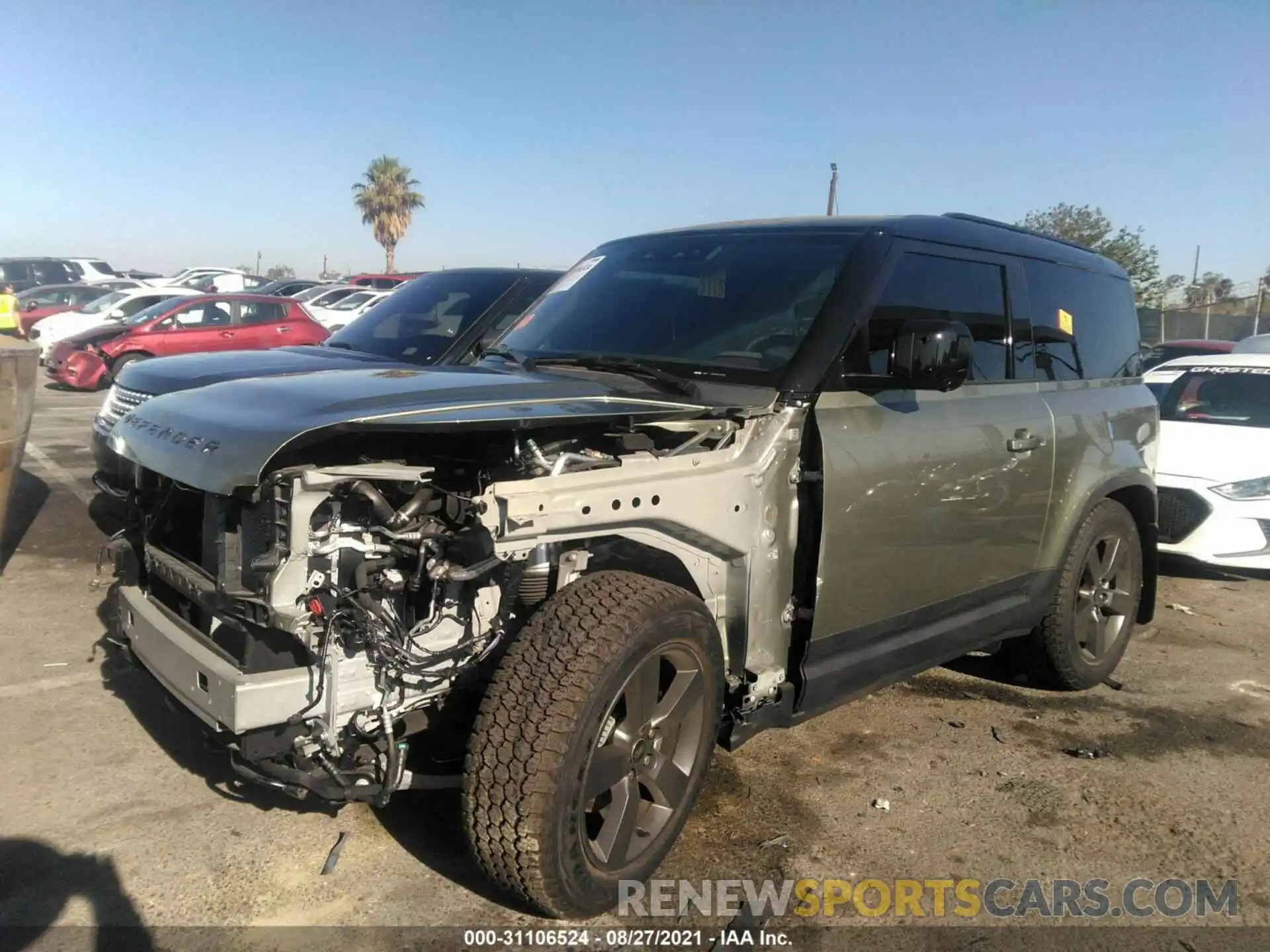 2 Photograph of a damaged car SALEJ6RX7M2052654 LAND ROVER DEFENDER 2021