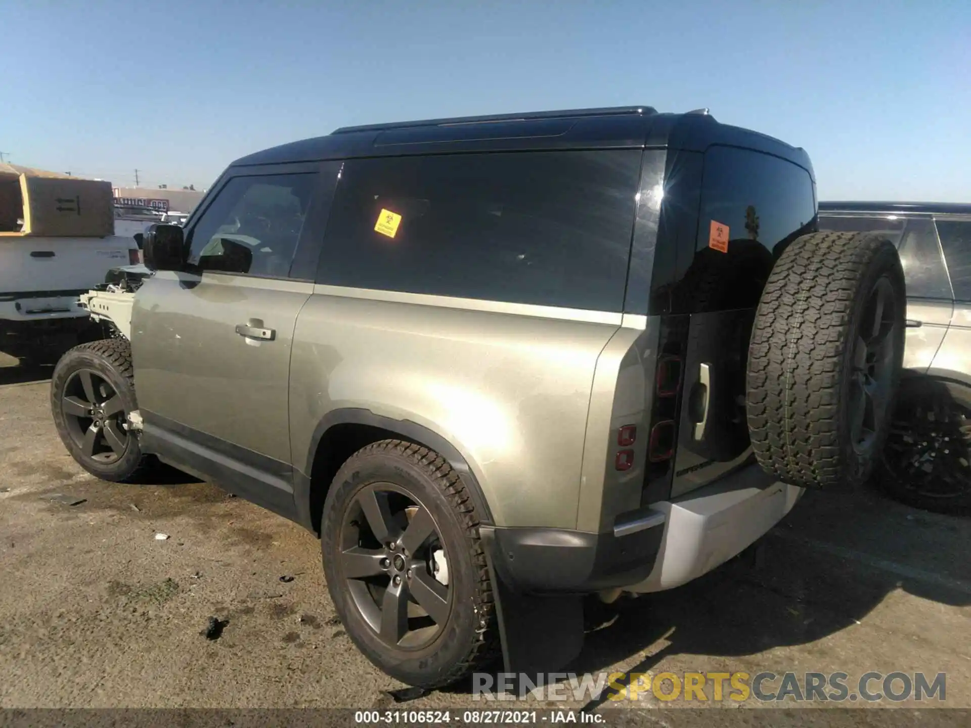 3 Photograph of a damaged car SALEJ6RX7M2052654 LAND ROVER DEFENDER 2021