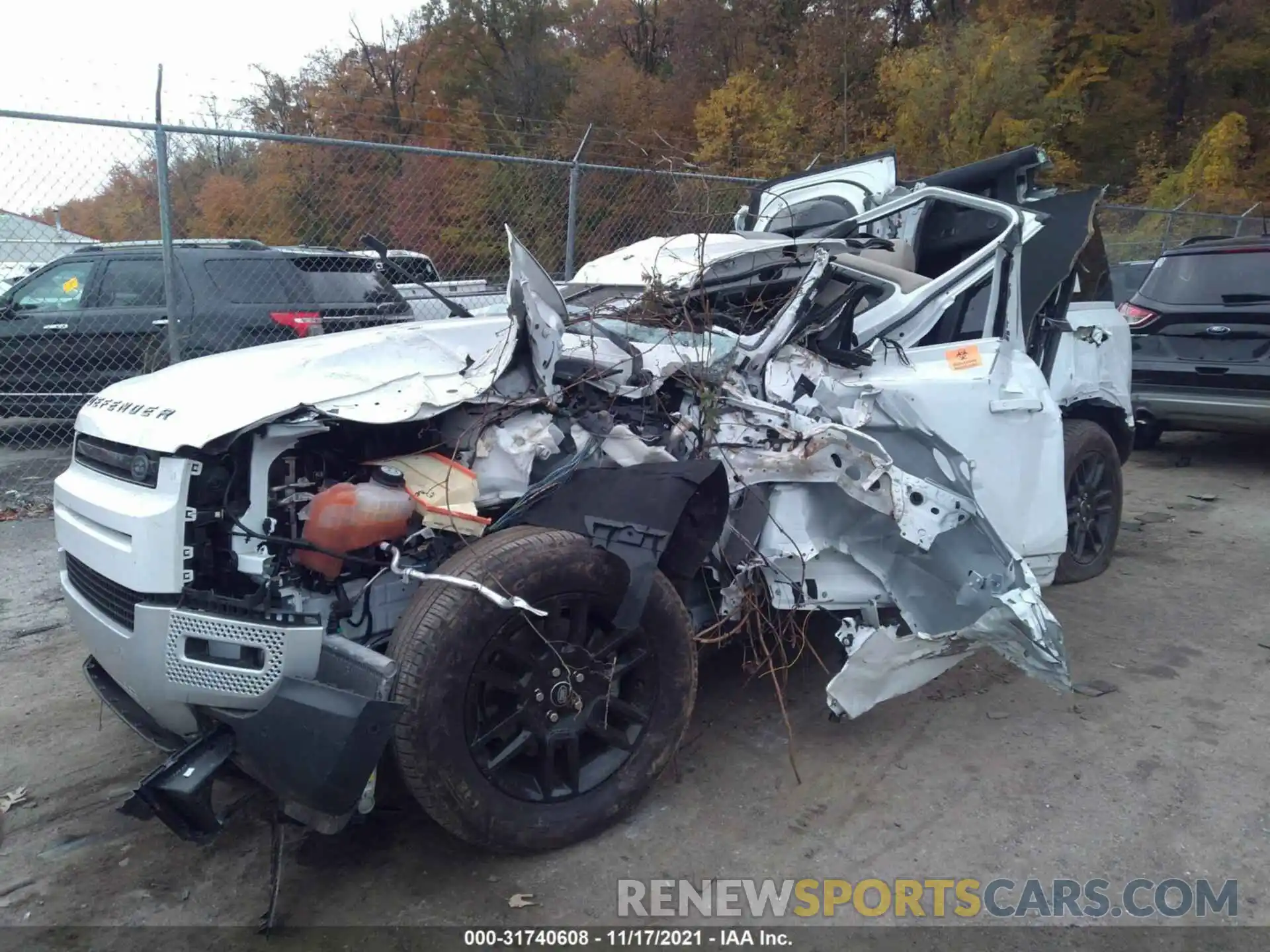 2 Photograph of a damaged car SALEJ7RX2M2053099 LAND ROVER DEFENDER 2021