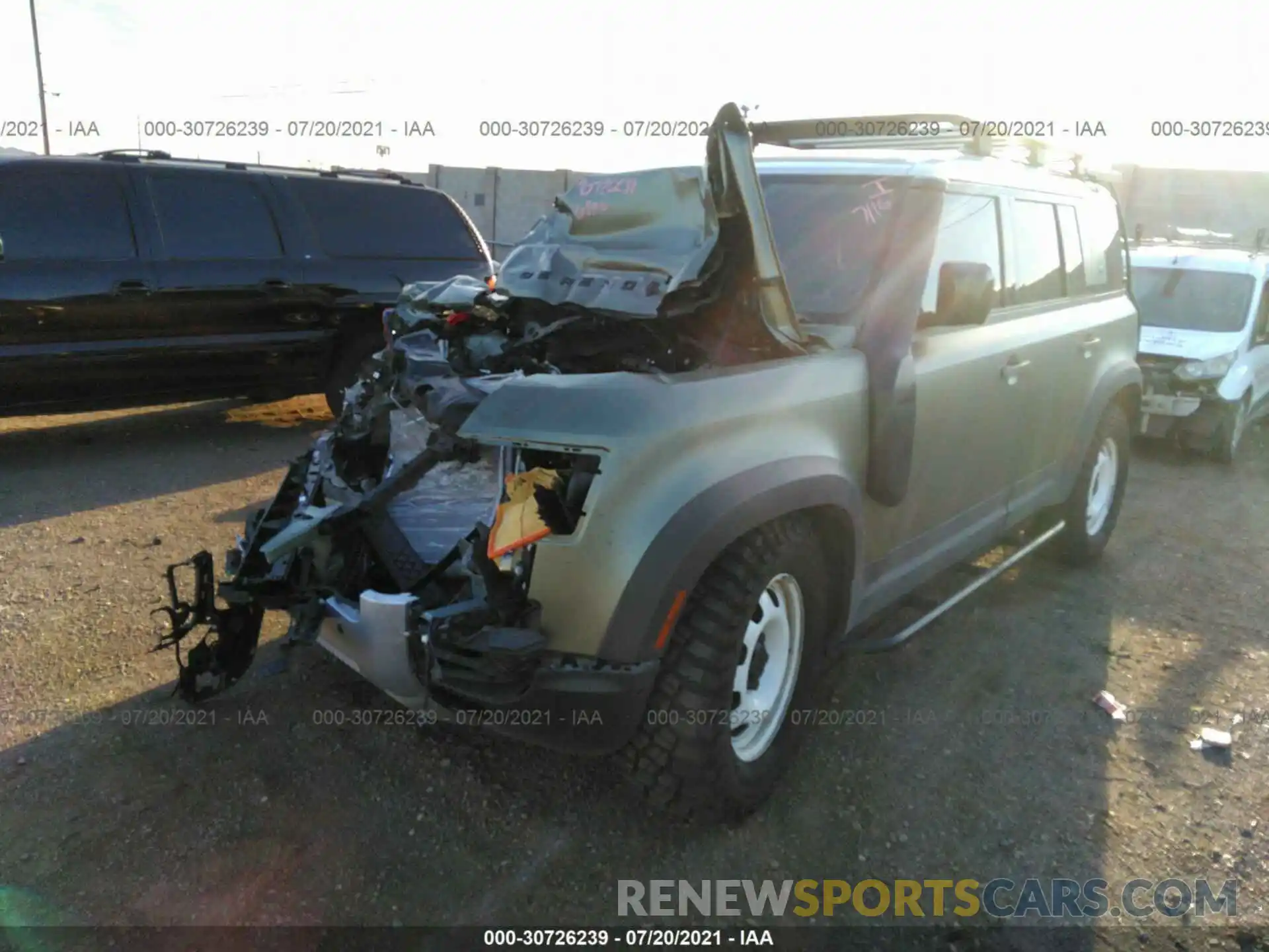 2 Photograph of a damaged car SALEJ7RX3M2039020 LAND ROVER DEFENDER 2021