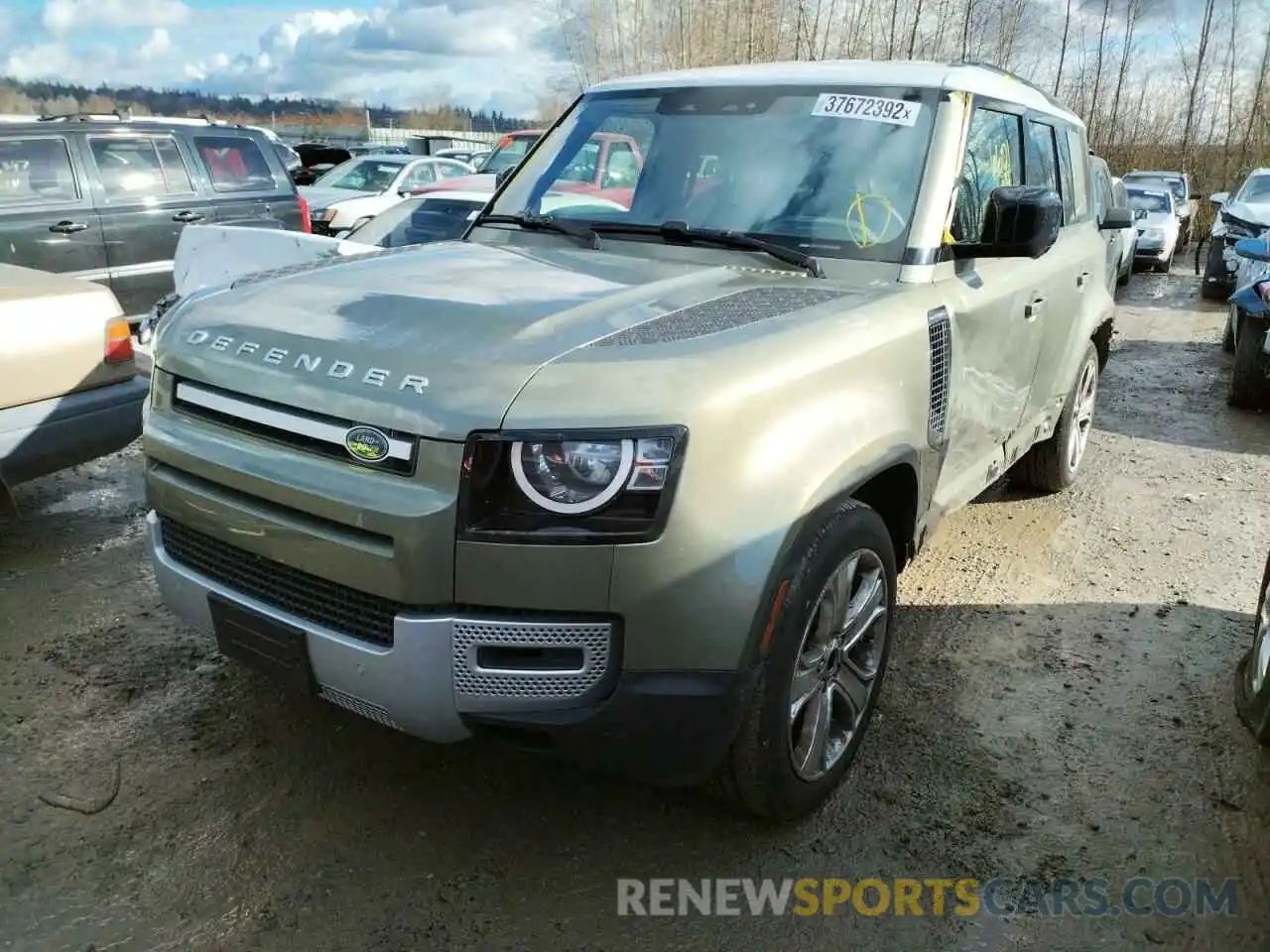 2 Photograph of a damaged car SALEJ7RX8M2041359 LAND ROVER DEFENDER 2021