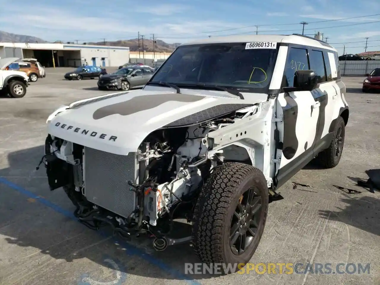 2 Photograph of a damaged car SALEJERX9M2046638 LAND ROVER DEFENDER 2021