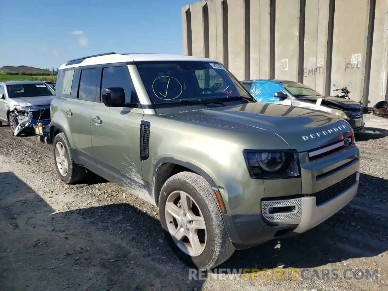 1 Photograph of a damaged car SALEP7RU7M2052907 LAND ROVER DEFENDER 2021