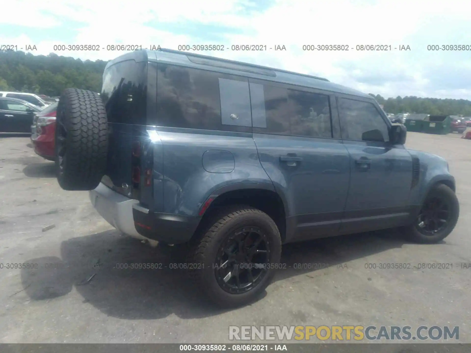 4 Фотография поврежденного автомобиля SALEP7RU9M2048826 LAND ROVER DEFENDER 2021