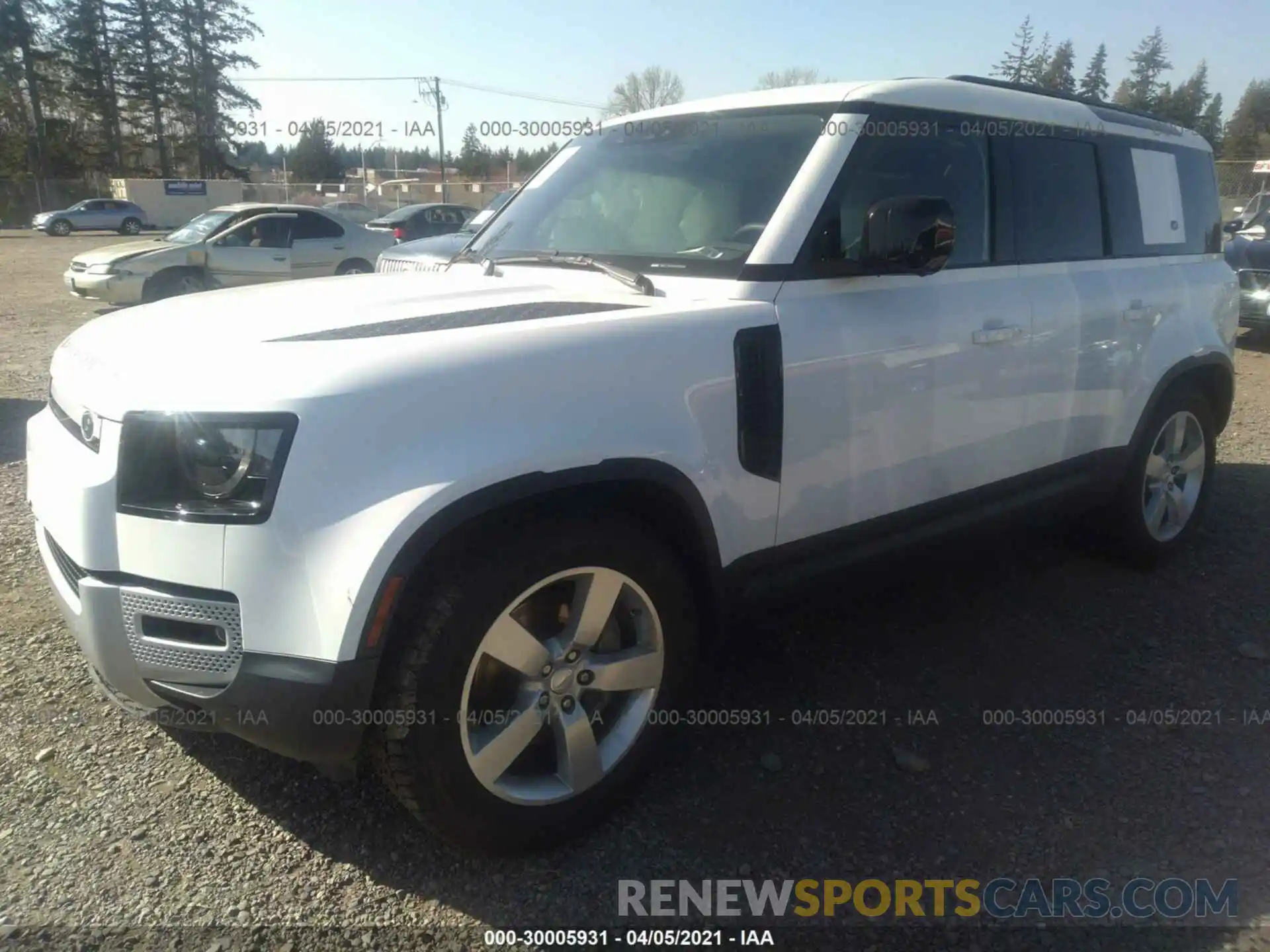 2 Photograph of a damaged car SALEPERU1M2035380 LAND ROVER DEFENDER 2021