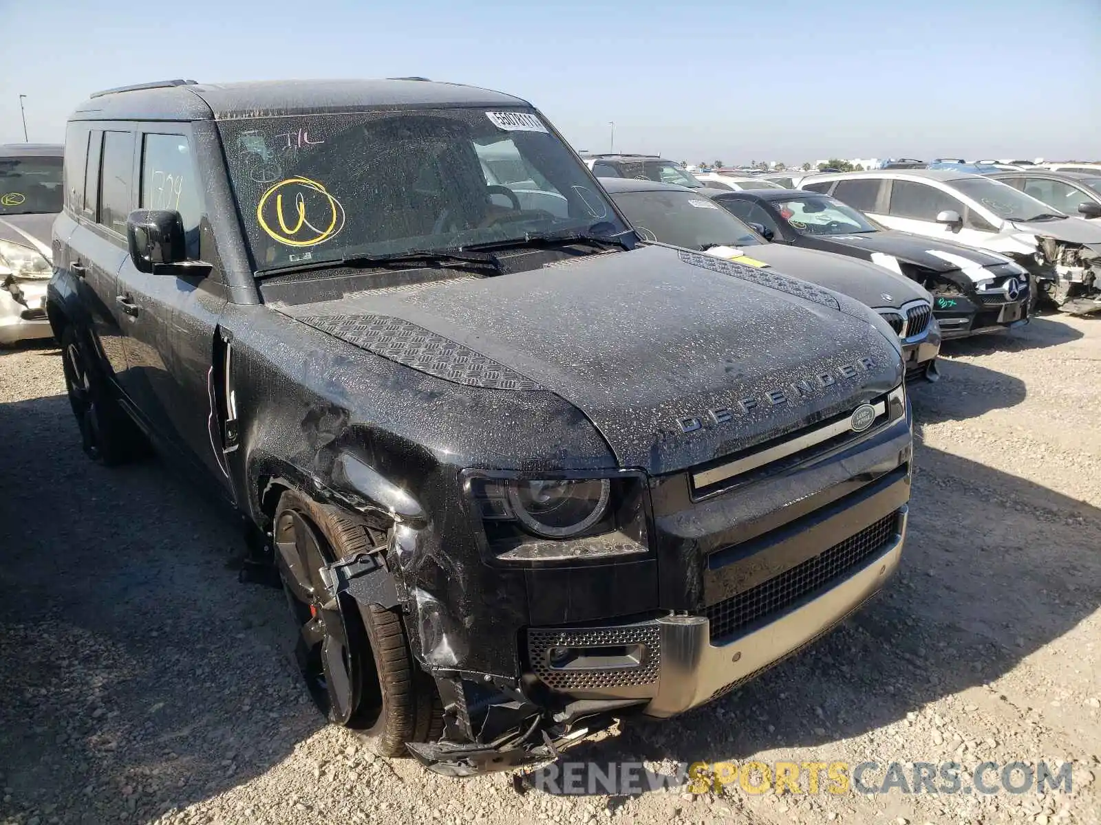 1 Photograph of a damaged car SALEX7RU1M2061621 LAND ROVER DEFENDER 2021