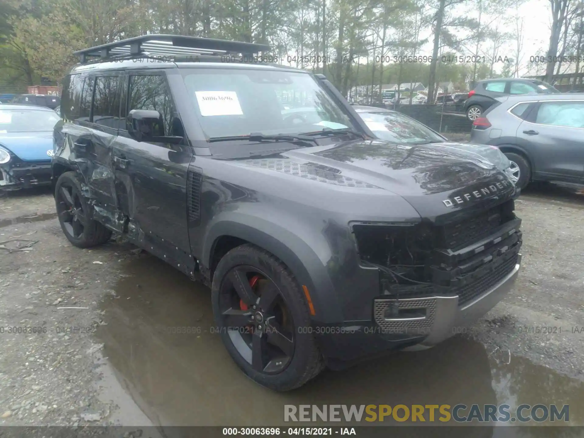 1 Photograph of a damaged car SALEXERU7M2038588 LAND ROVER DEFENDER 2021