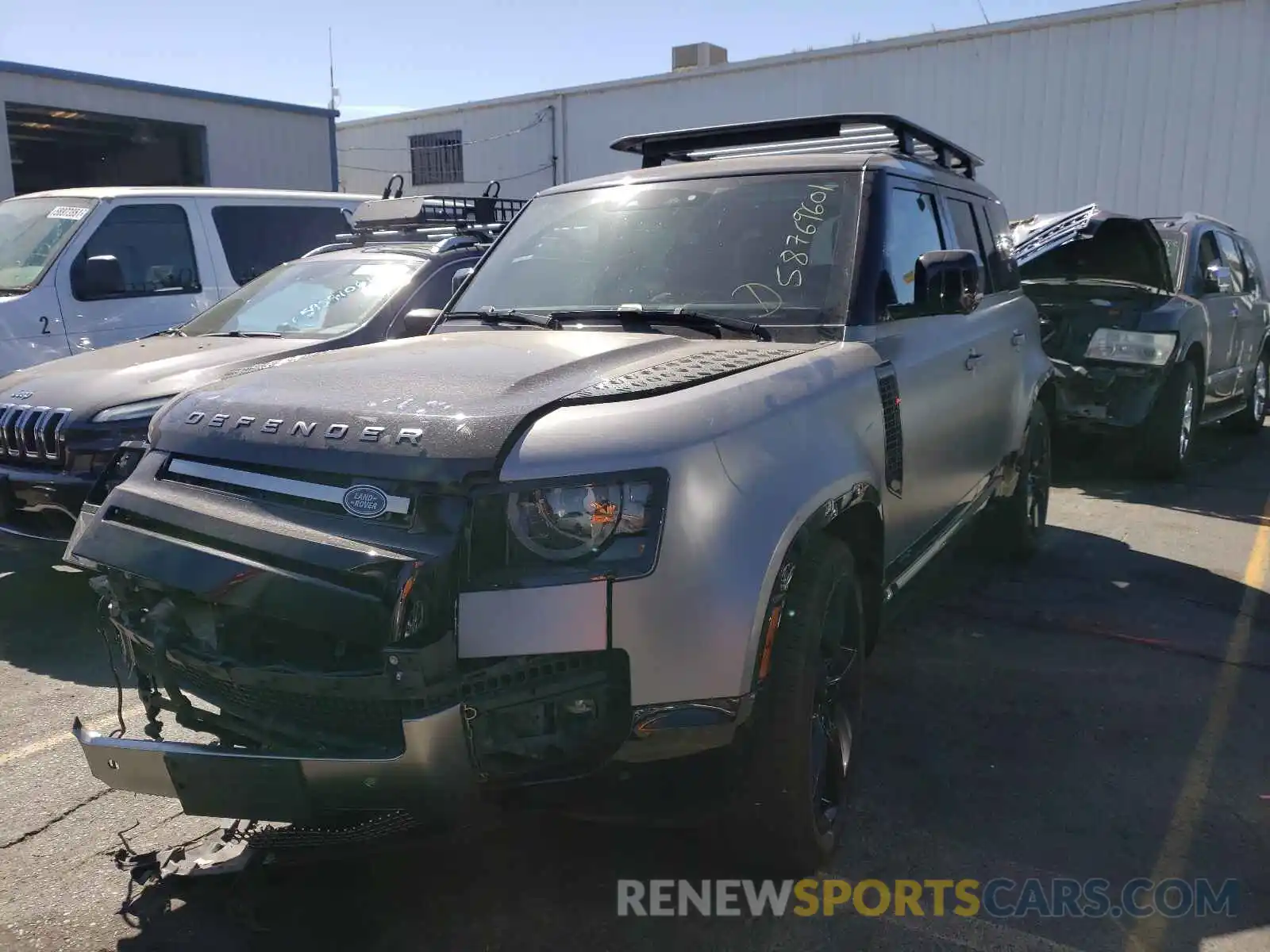 2 Photograph of a damaged car SALEXERU7M2047081 LAND ROVER DEFENDER 2021