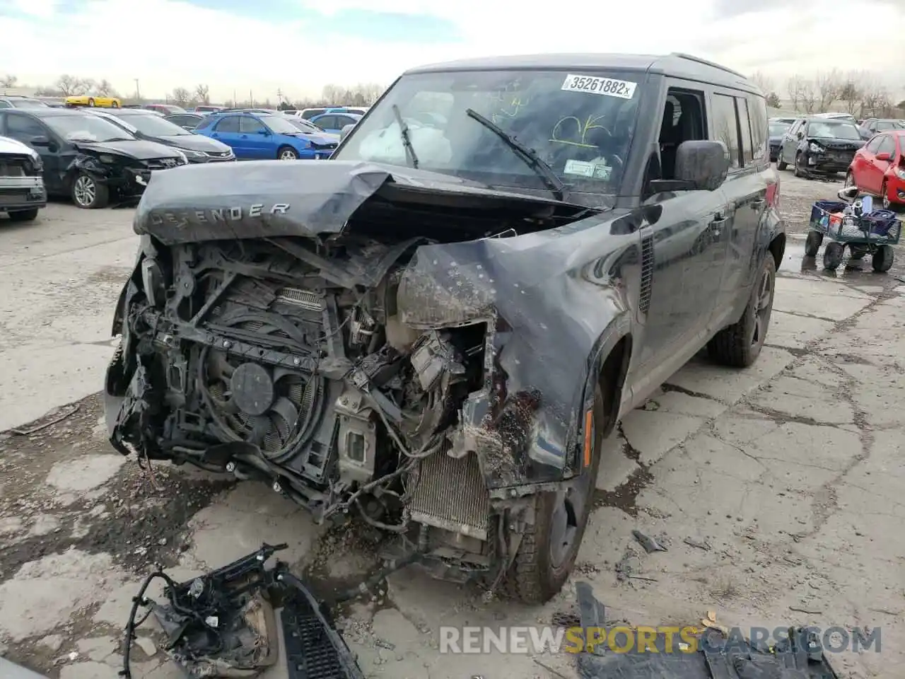 2 Photograph of a damaged car SALE37RU0N2072347 LAND ROVER DEFENDER 2022