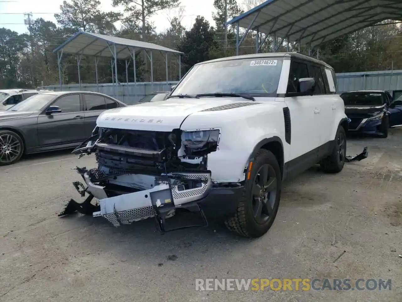 2 Photograph of a damaged car SALEP7RU8N2084394 LAND ROVER DEFENDER 2022