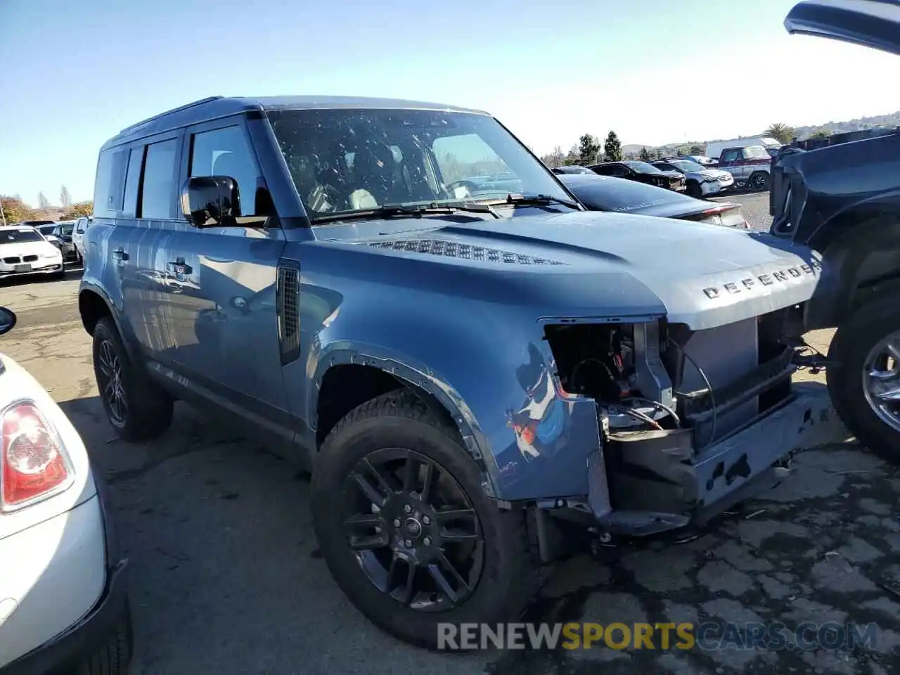 4 Photograph of a damaged car SALEJEEX7R2250450 LAND ROVER DEFENDER 2024