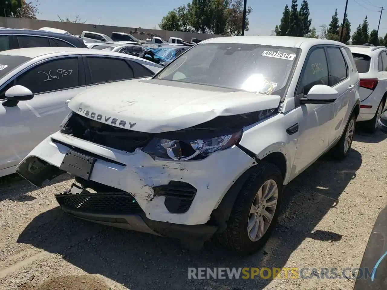 2 Photograph of a damaged car SALCP2FXXKH815022 LAND ROVER DISCOVERY 2019