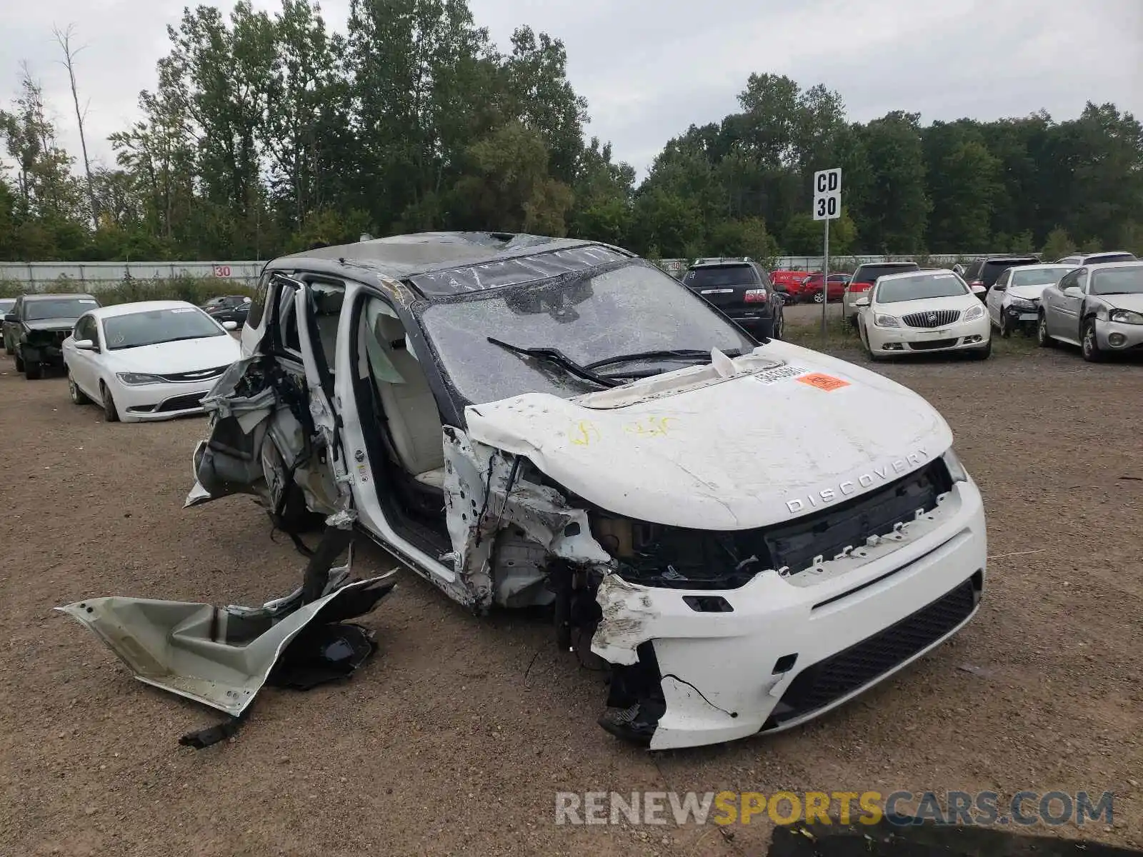 1 Photograph of a damaged car SALCP2FX4LH865545 LAND ROVER DISCOVERY 2020