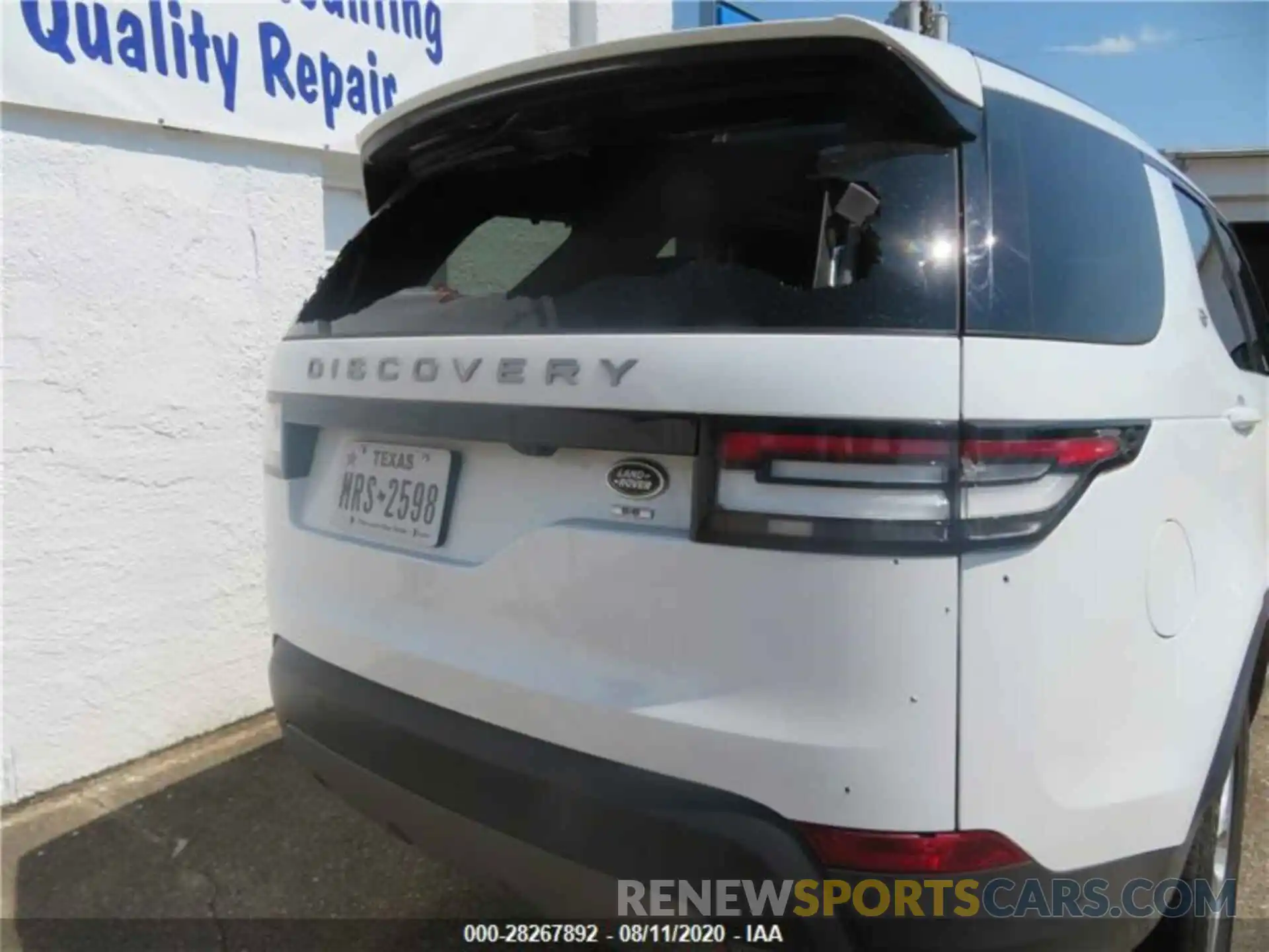 1 Photograph of a damaged car SALRG2RV1L2423183 LAND ROVER DISCOVERY 2020