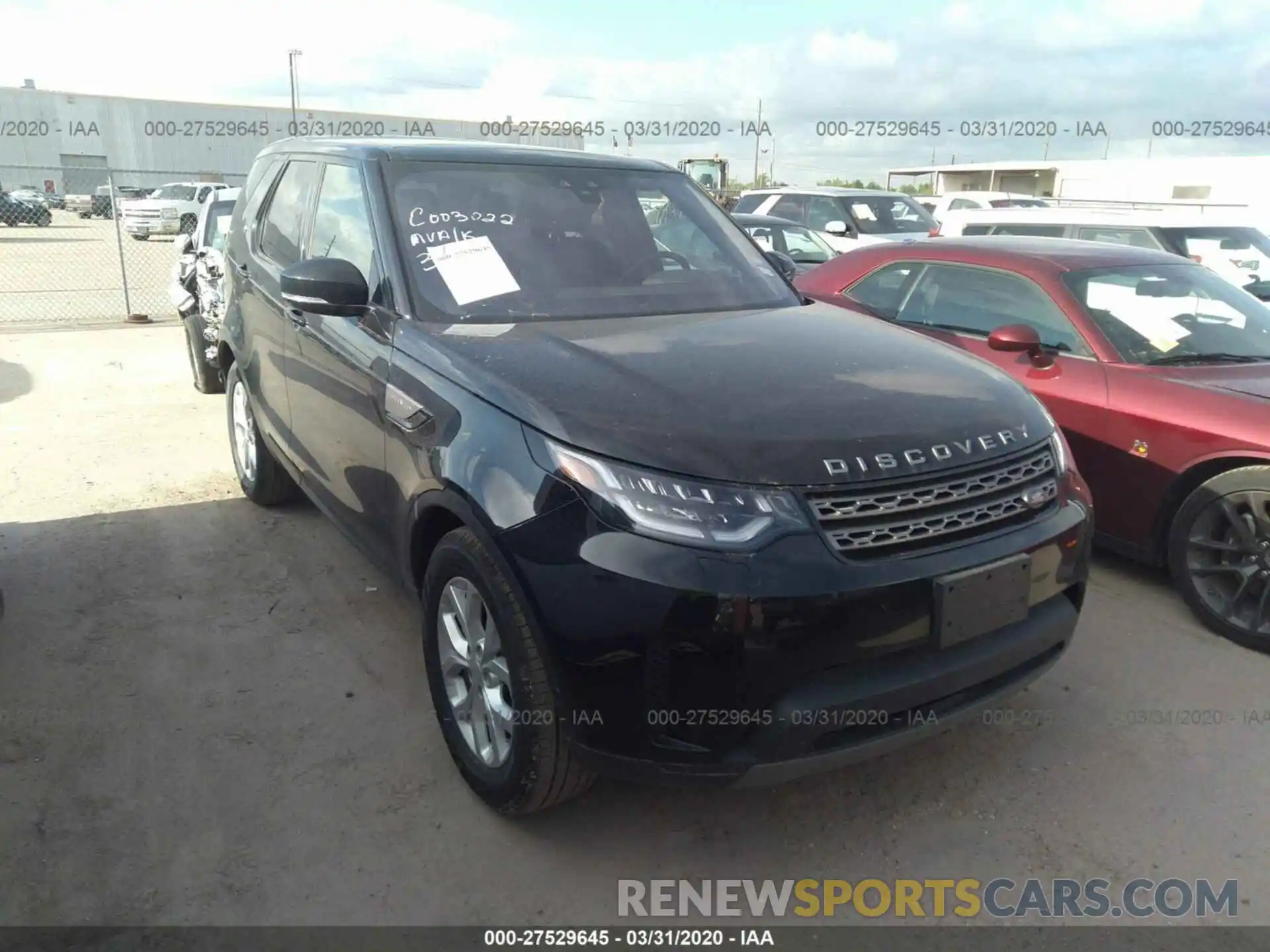 1 Photograph of a damaged car SALRG2RV4L2424764 LAND ROVER DISCOVERY 2020