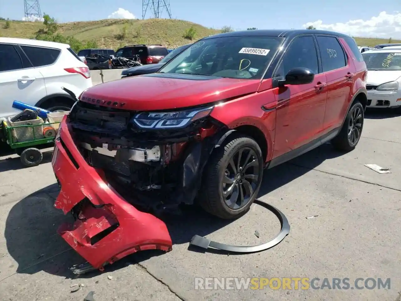 2 Photograph of a damaged car SALCJ2FX1NH911479 LAND ROVER DISCOVERY 2022