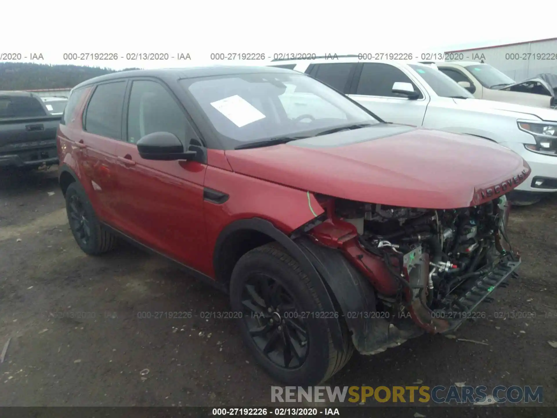 1 Photograph of a damaged car SALCP2FX2KH785854 LAND ROVER DISCOVERY SPORT 2019