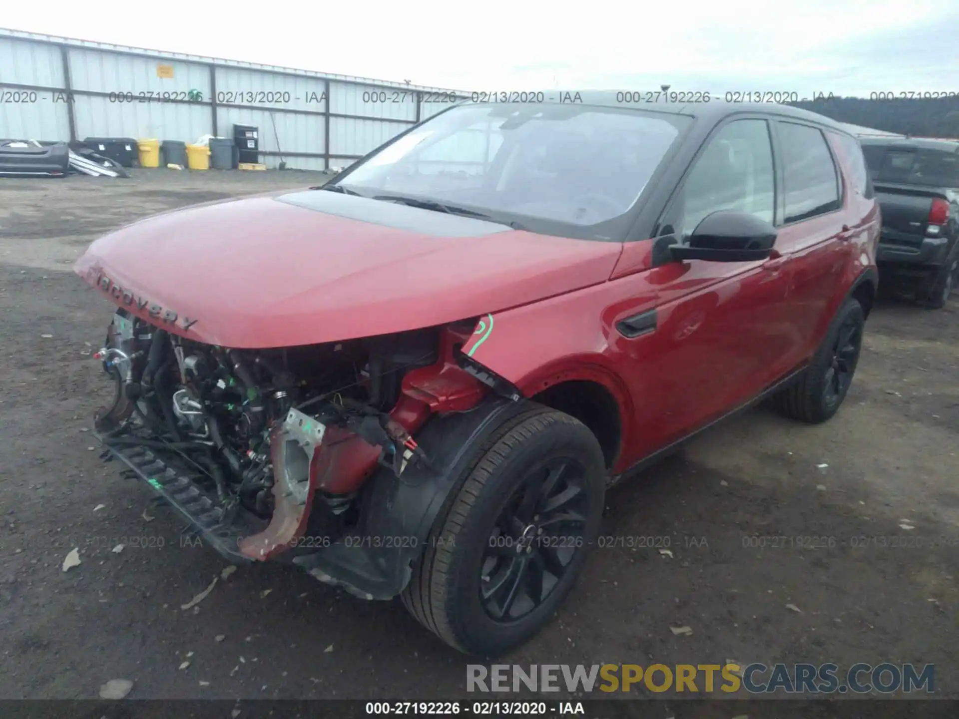 2 Photograph of a damaged car SALCP2FX2KH785854 LAND ROVER DISCOVERY SPORT 2019