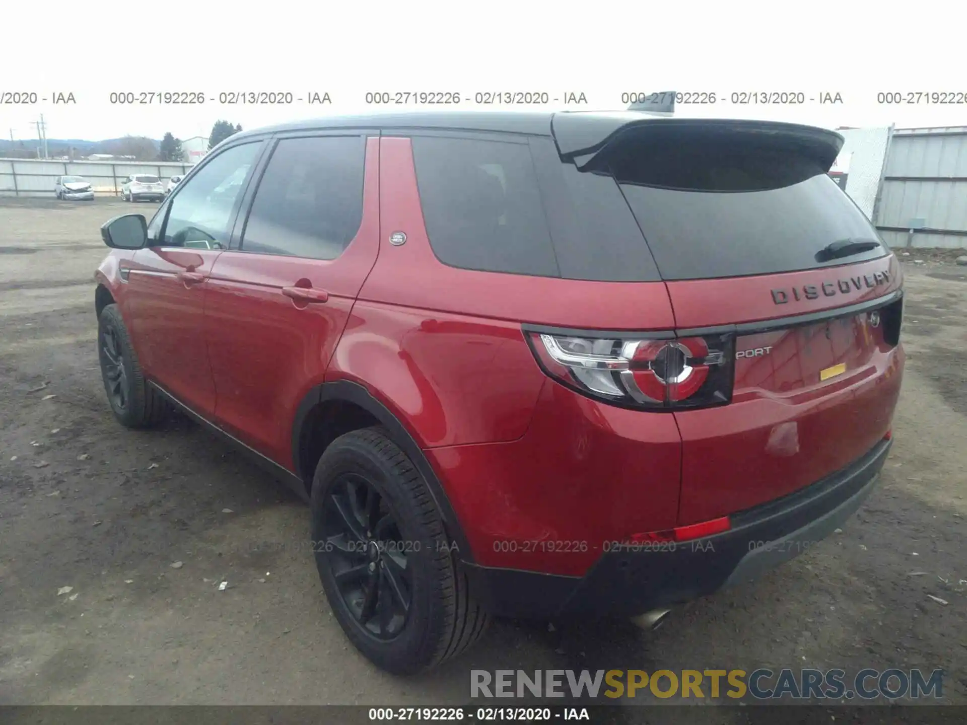3 Photograph of a damaged car SALCP2FX2KH785854 LAND ROVER DISCOVERY SPORT 2019