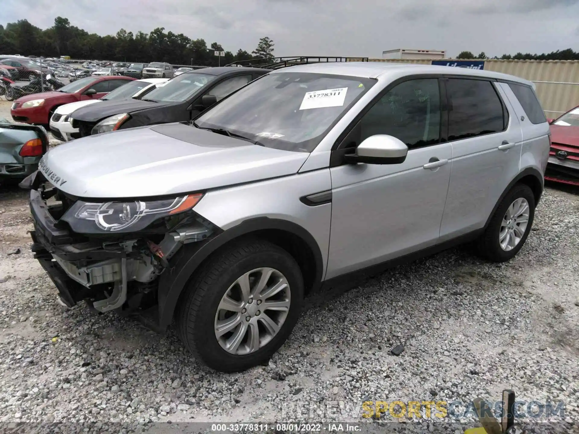 2 Photograph of a damaged car SALCP2FX3KH828310 LAND ROVER DISCOVERY SPORT 2019