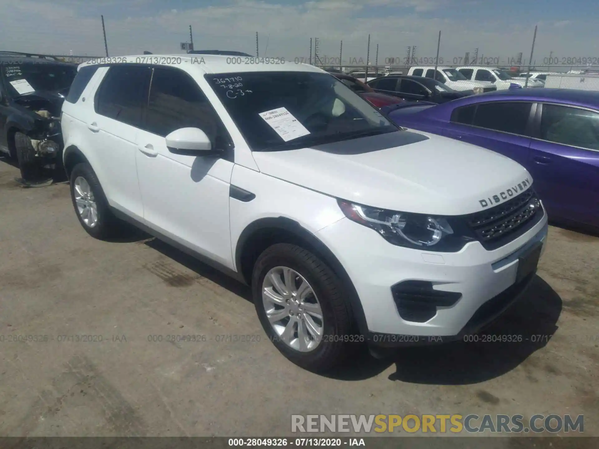 1 Photograph of a damaged car SALCP2FX4KH814366 LAND ROVER DISCOVERY SPORT 2019