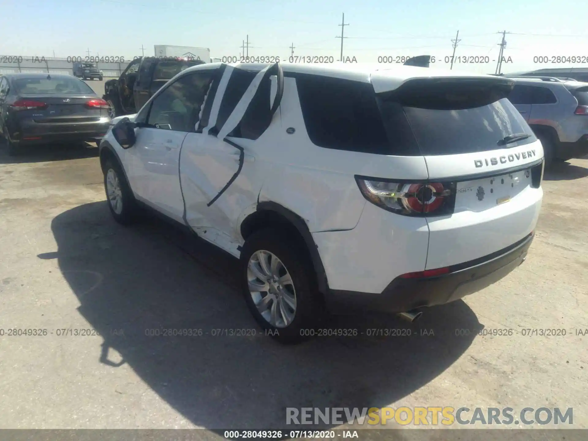 3 Photograph of a damaged car SALCP2FX4KH814366 LAND ROVER DISCOVERY SPORT 2019