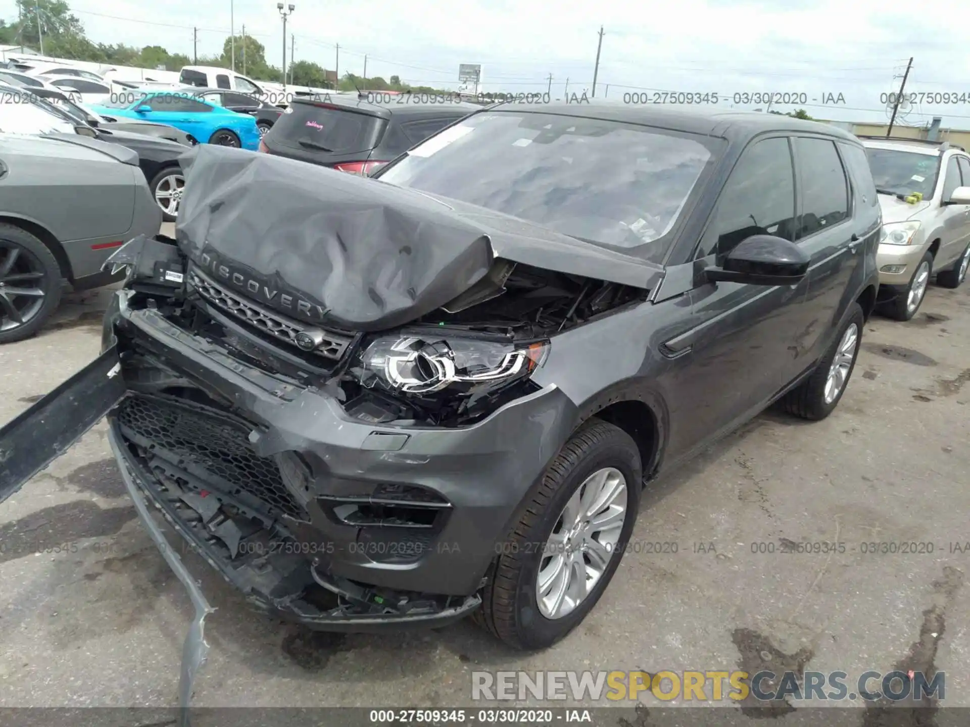 2 Фотография поврежденного автомобиля SALCP2FX9KH785673 LAND ROVER DISCOVERY SPORT 2019