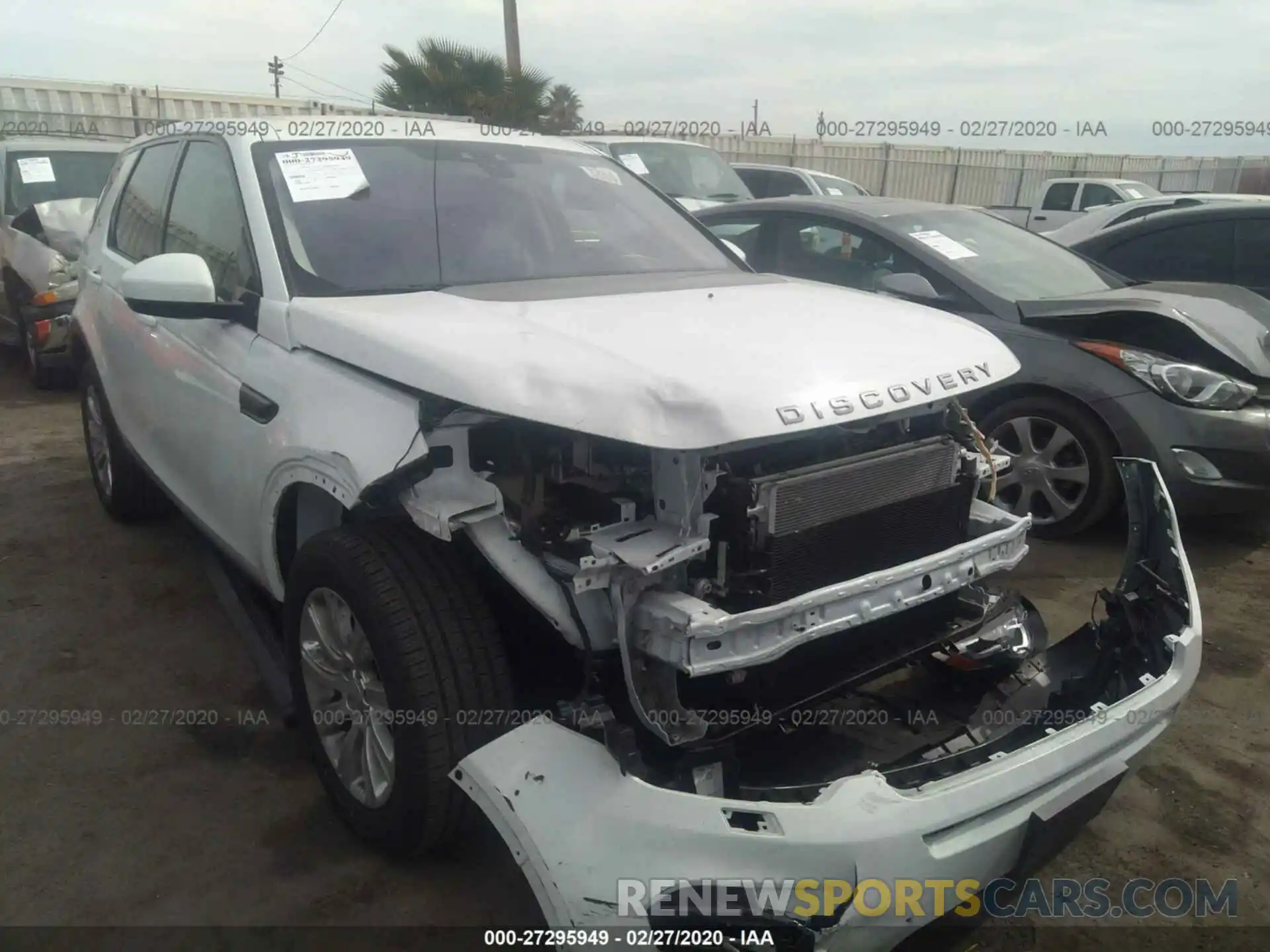 1 Photograph of a damaged car SALCP2FXXKH790574 LAND ROVER DISCOVERY SPORT 2019