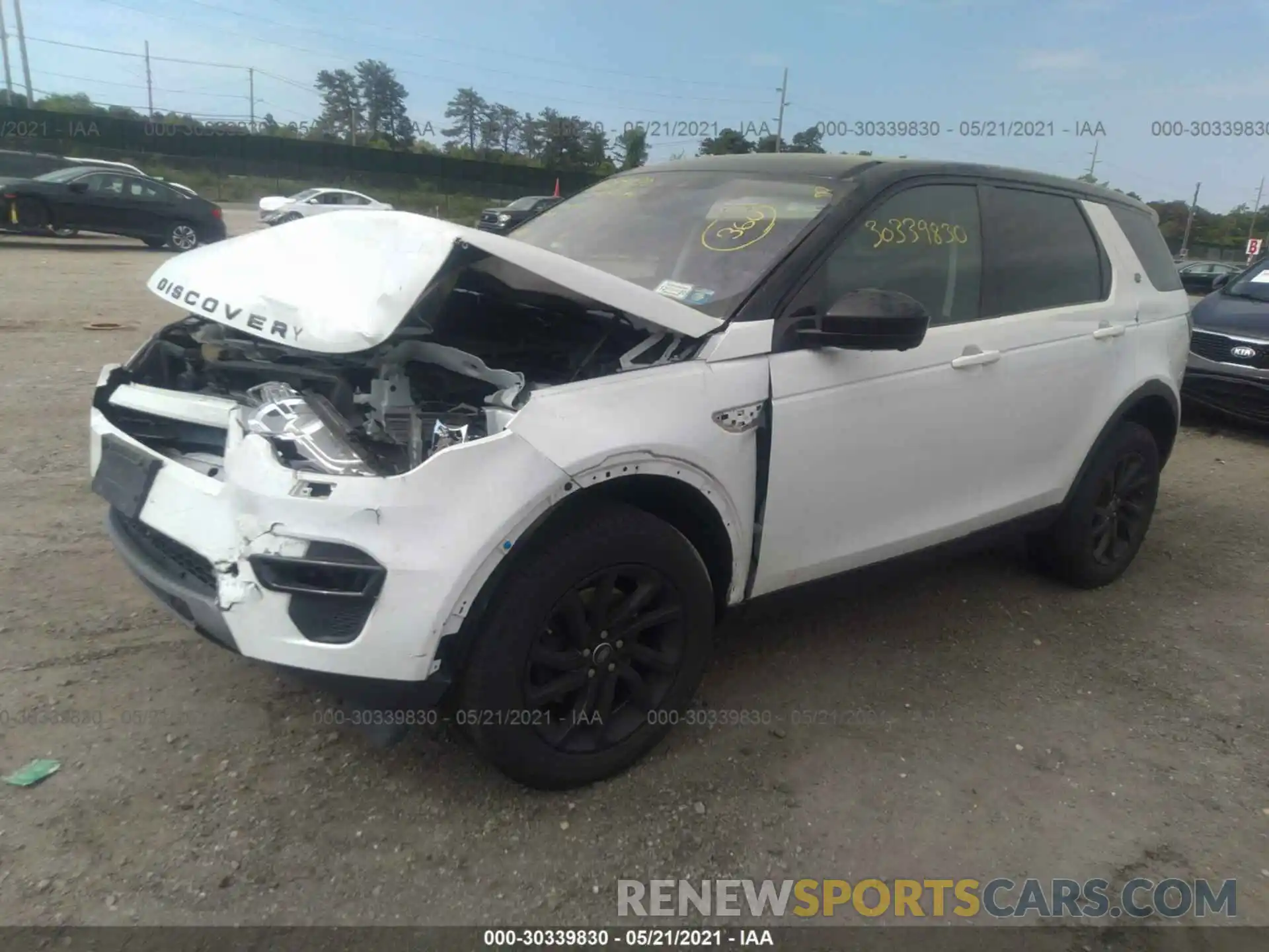 2 Фотография поврежденного автомобиля SALCR2FX2KH786514 LAND ROVER DISCOVERY SPORT 2019