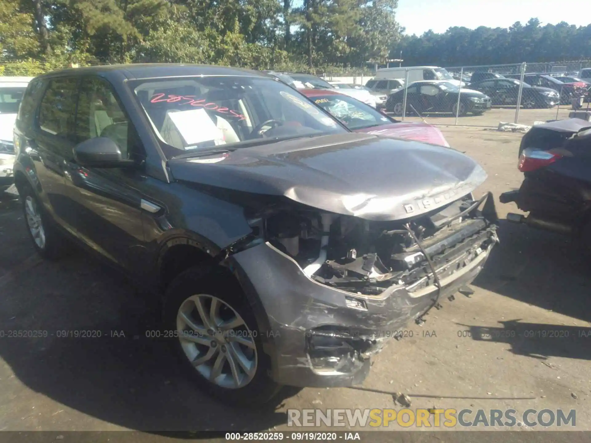 1 Photograph of a damaged car SALCR2FX6KH806831 LAND ROVER DISCOVERY SPORT 2019