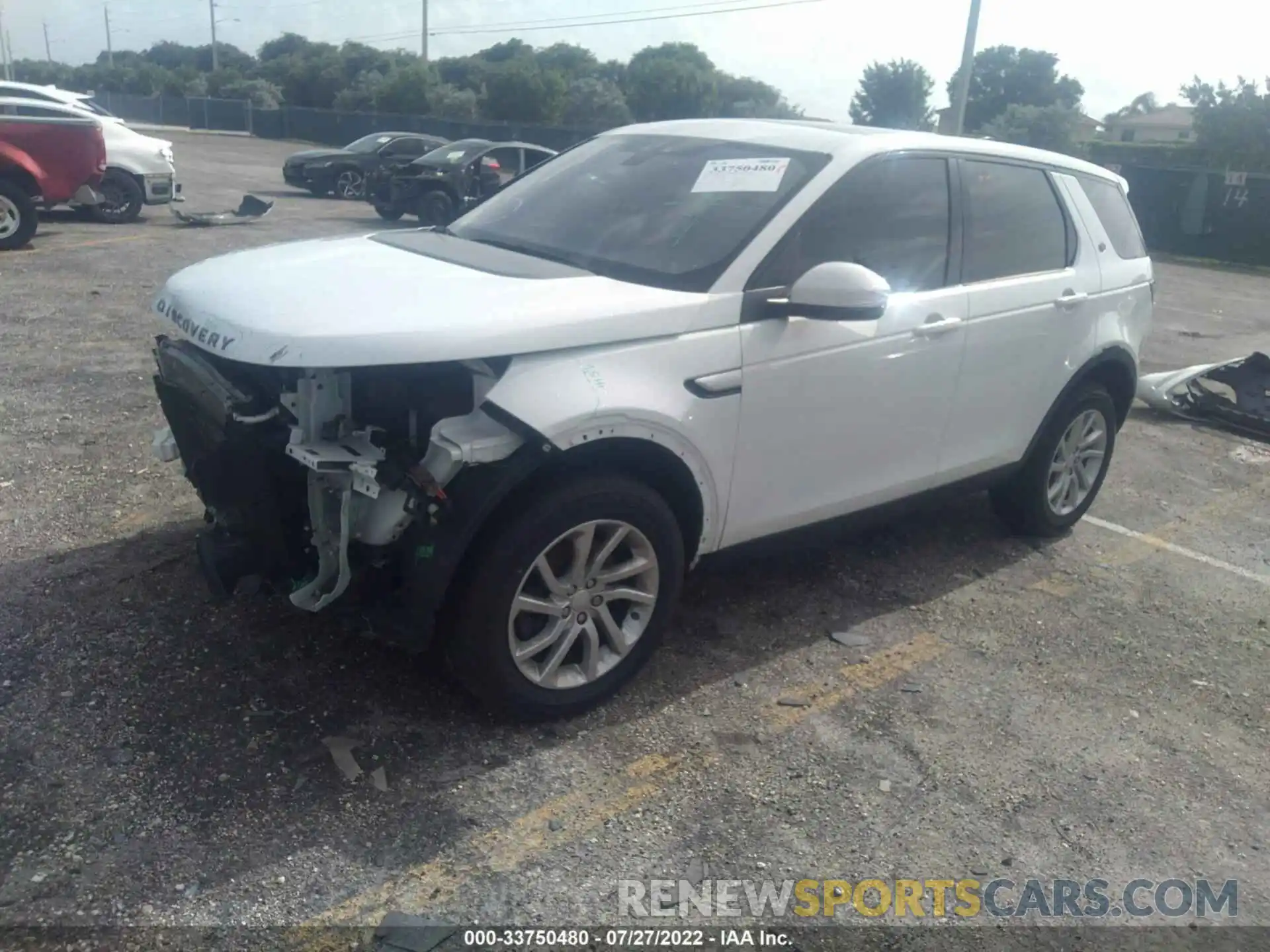 2 Photograph of a damaged car SALCR2FX7KH790994 LAND ROVER DISCOVERY SPORT 2019